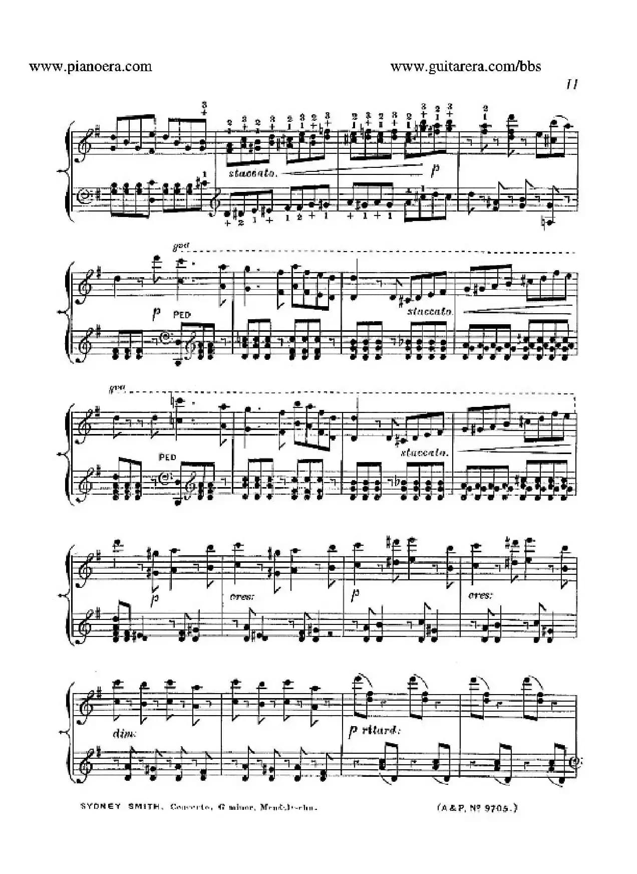 Piano Concerto No.1 in g Minor Op.25（g小调第一钢琴协奏曲·钢琴独奏）
