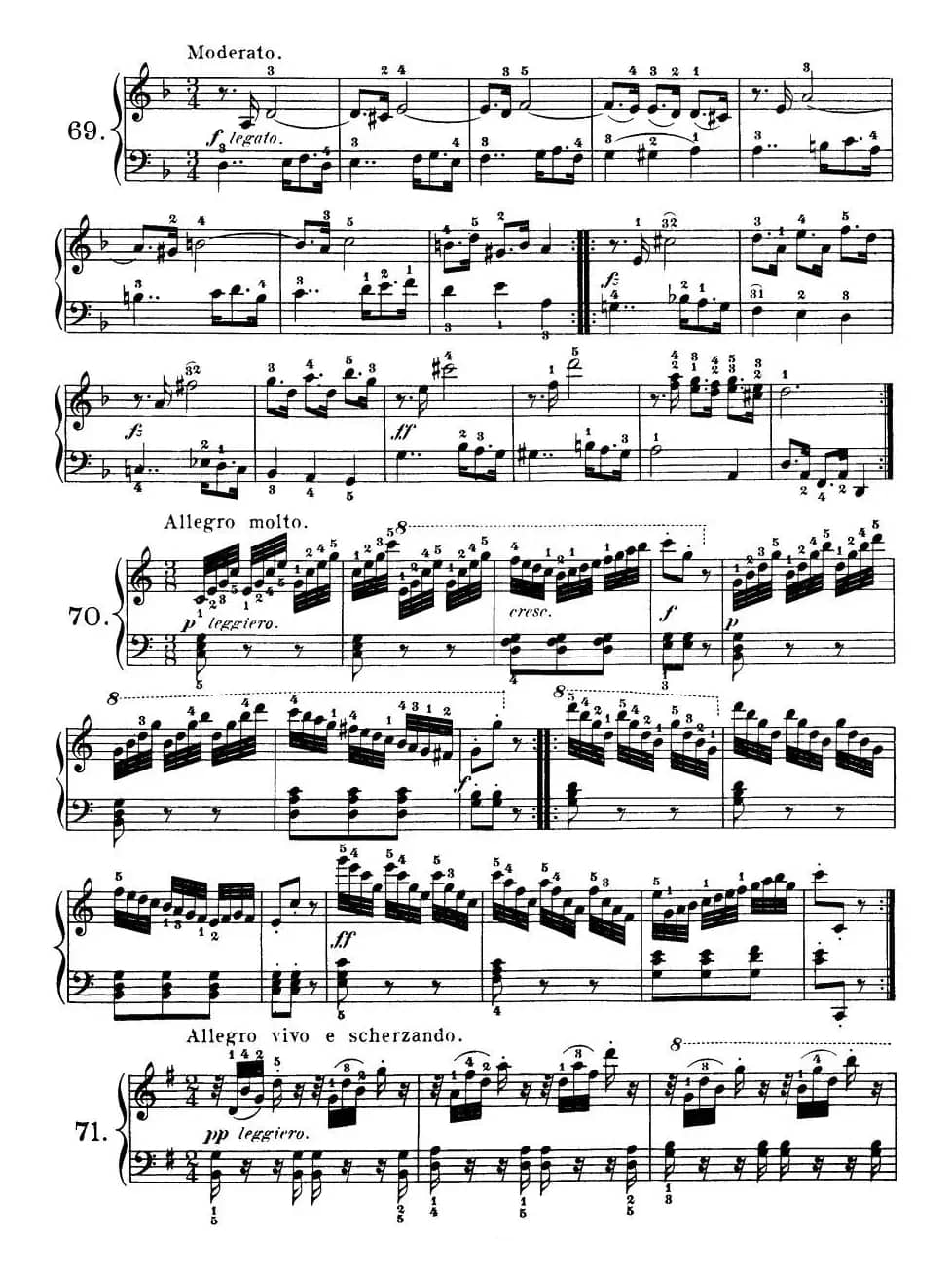 Czerny - 100 Progressive Studies Op.139（69—77）