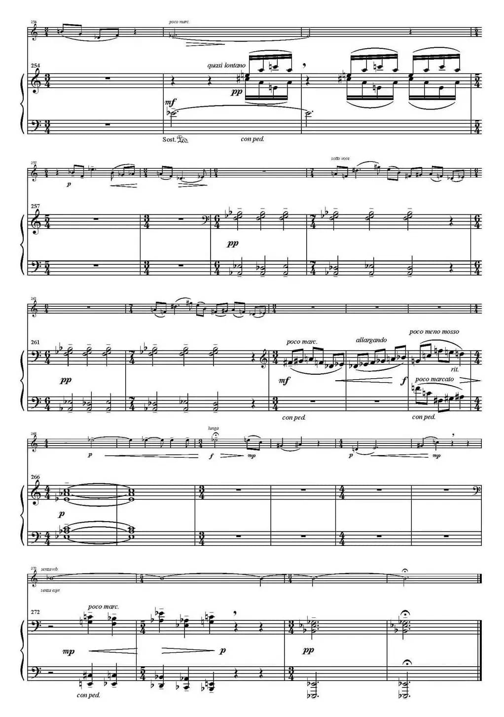 Sonata Poema aenigmaticum（小提琴+钢琴伴奏、1st movement）