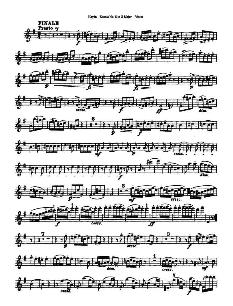 Soata No.8. in G Major