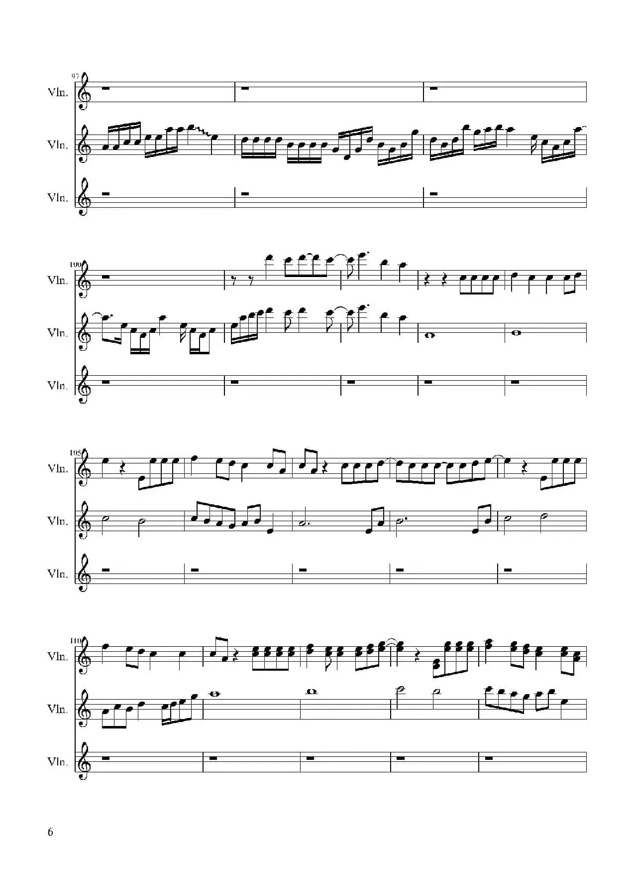 Shatter Me（小提琴三重奏）