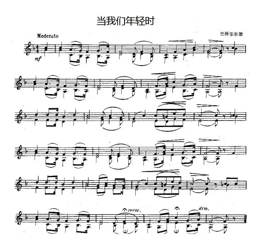 当我们年轻时（重奏）