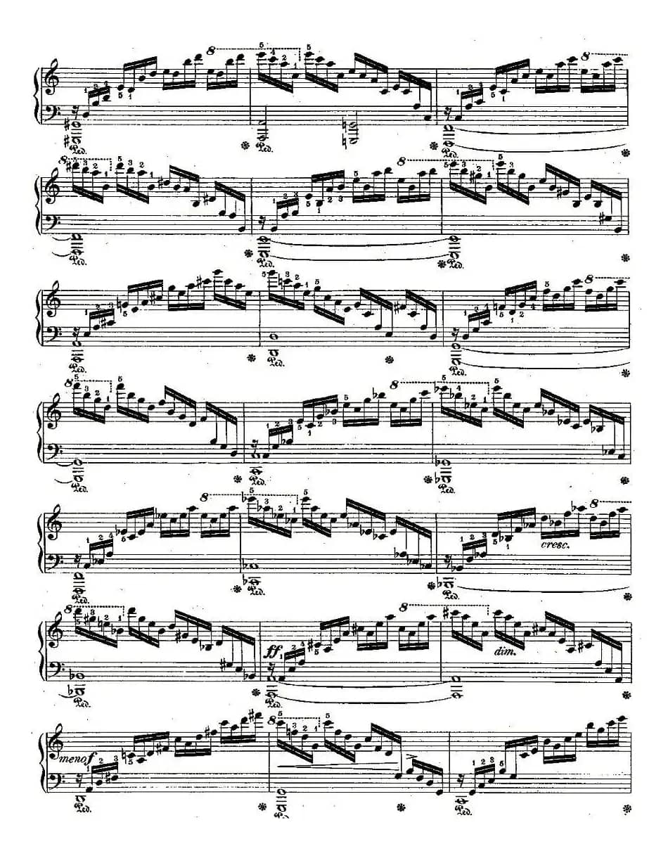 肖邦钢琴练习曲，Op.10之一