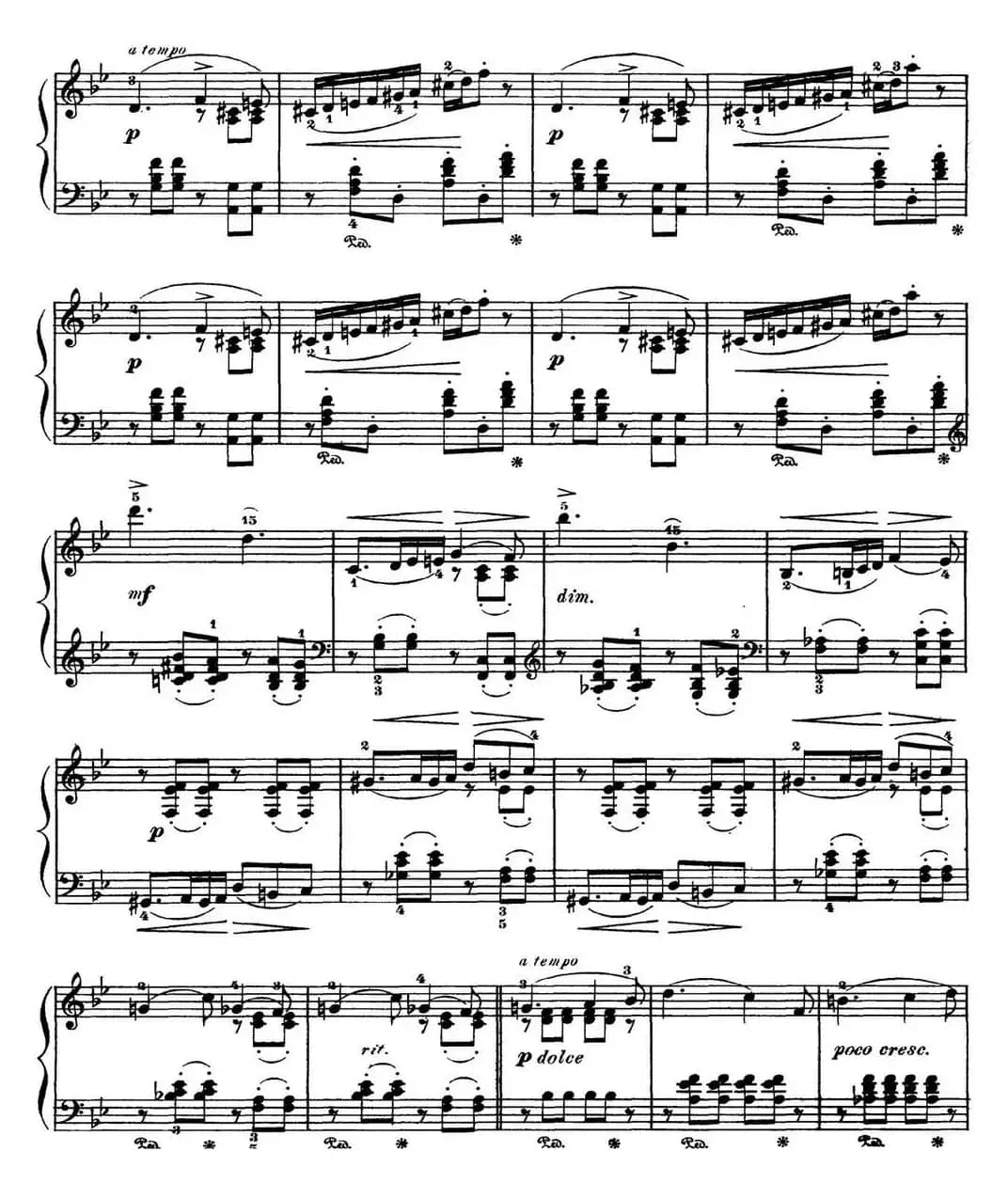 柴可夫斯基 四季 4月 松雪草 降B大调 Snowdrop B flat major