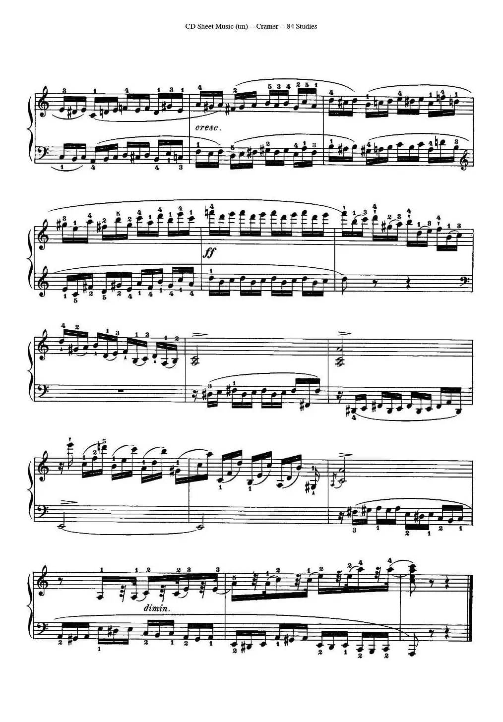 Cramer - 84 exercices（6—10）（克拉莫84首钢琴练习曲）