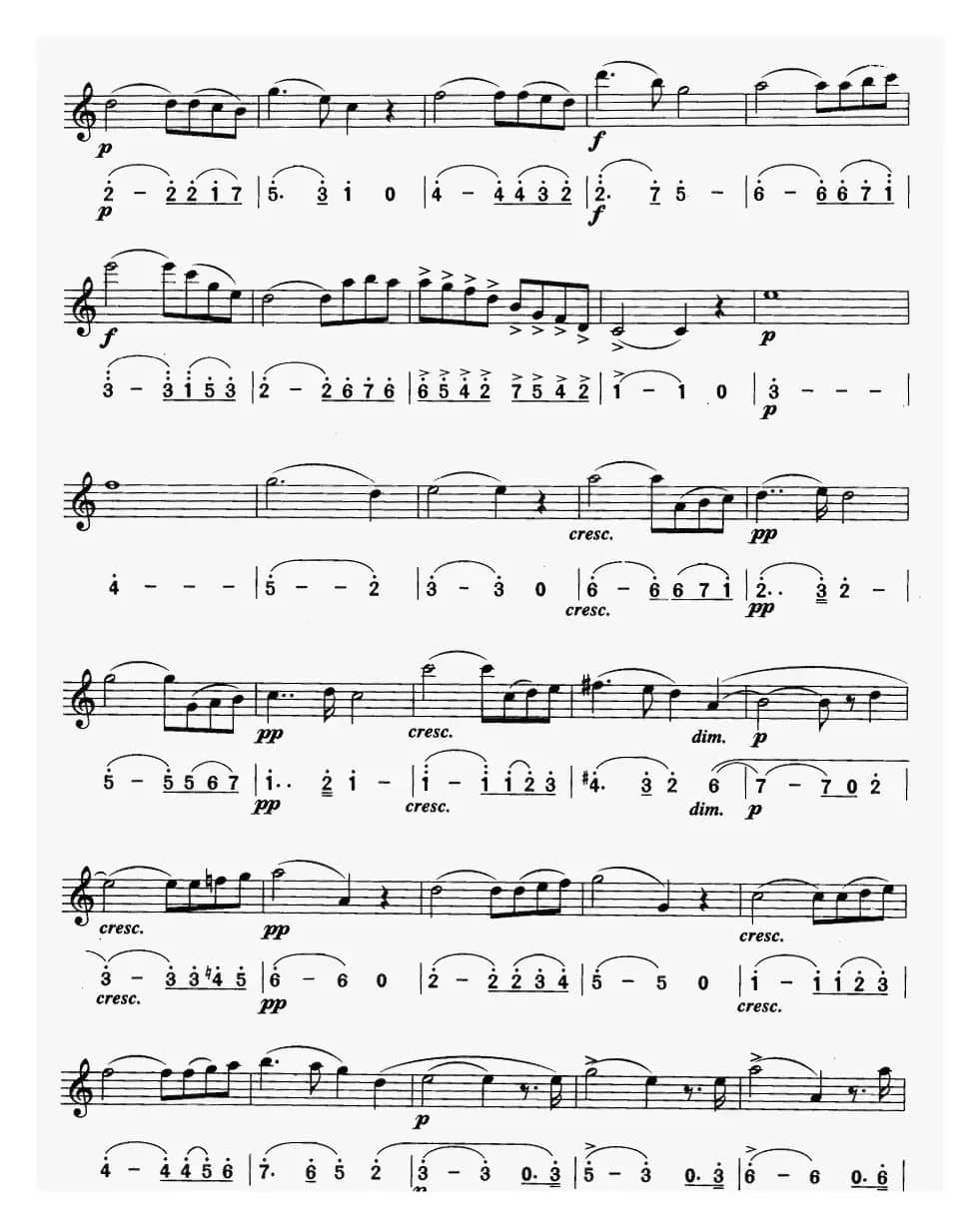 圣母颂（线简谱对照版）