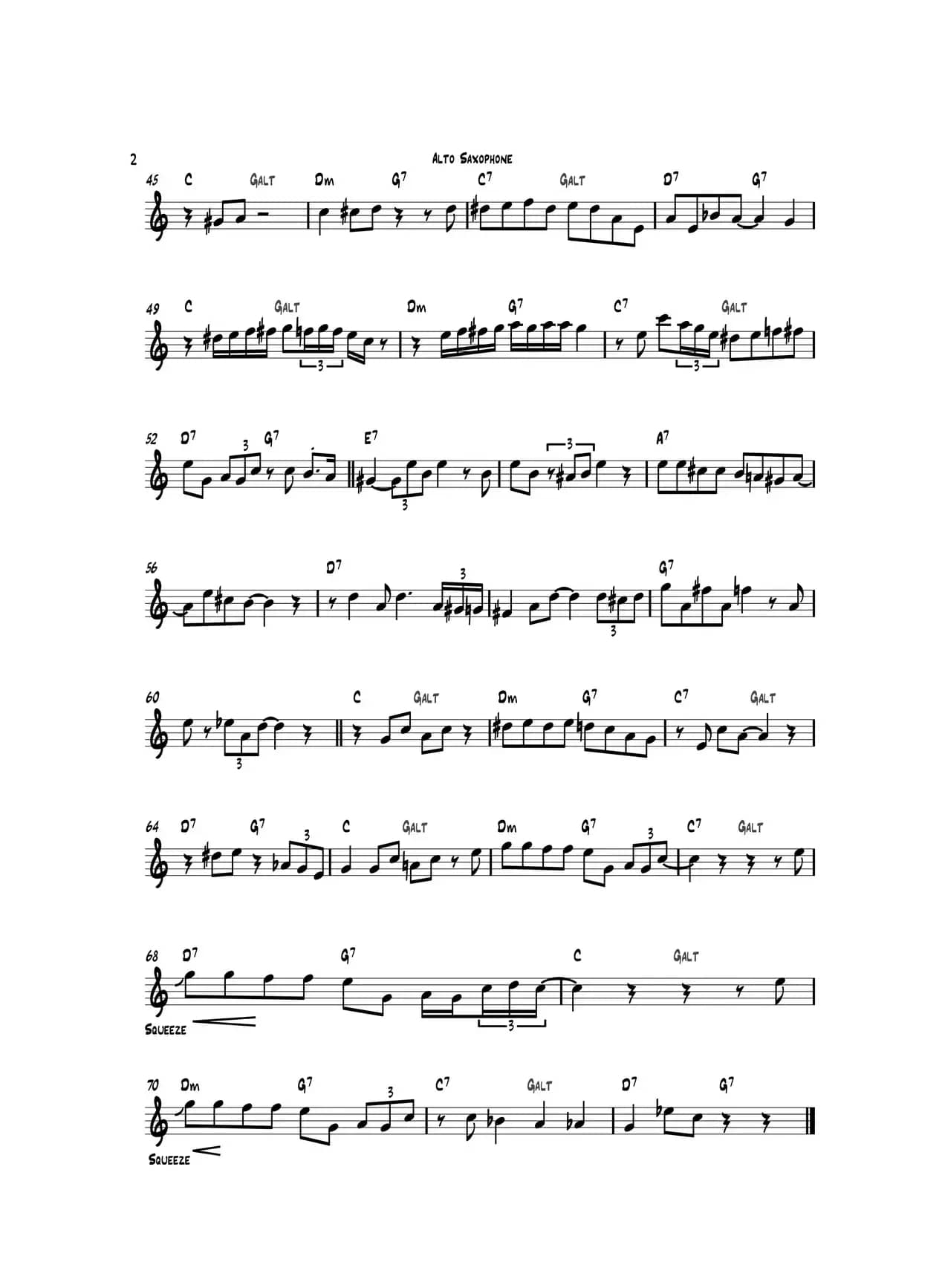 Santa Baby（中音萨克斯）