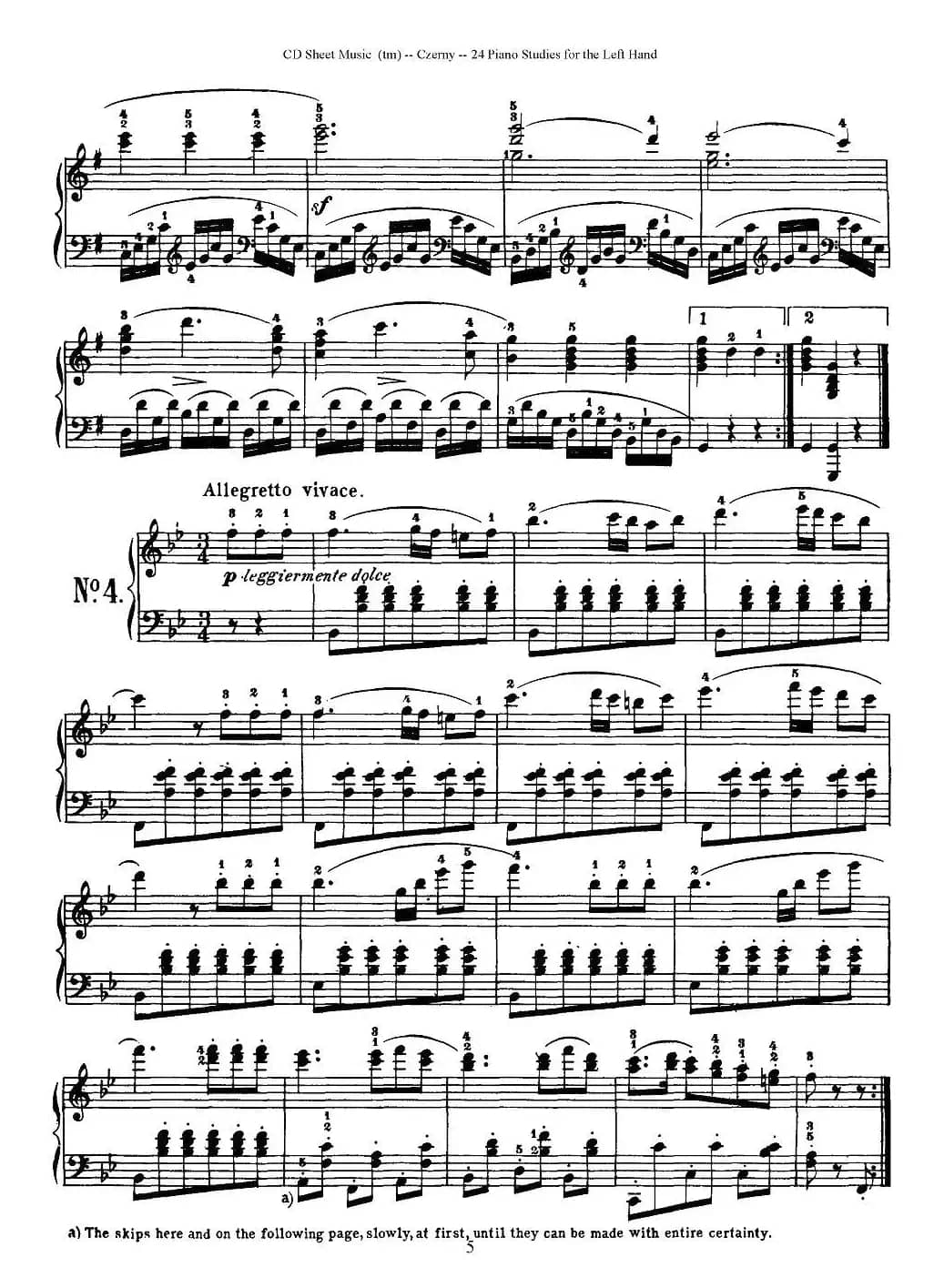 Czerny - 24 Piano Studie（1—7）（车尔尼 - 24首钢琴练习曲）