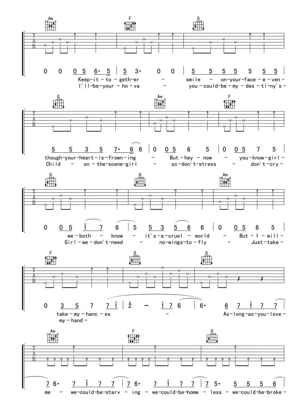 As long as you love me