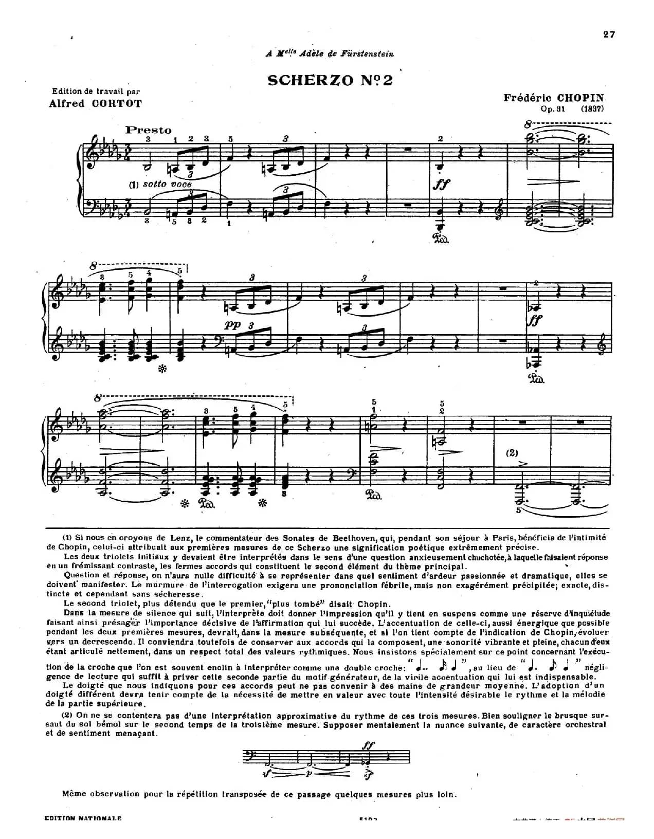 Scherzo no.2 in b-flat Minor Op.31 (降b小调第二谐谑曲)