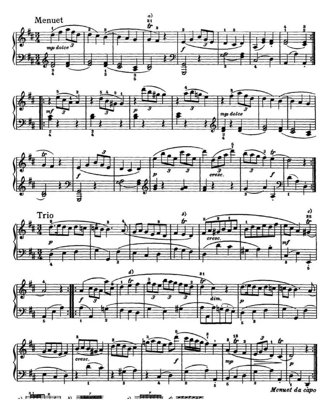 海顿 钢琴奏鸣曲 Hob XVI 4 Divertimento D major