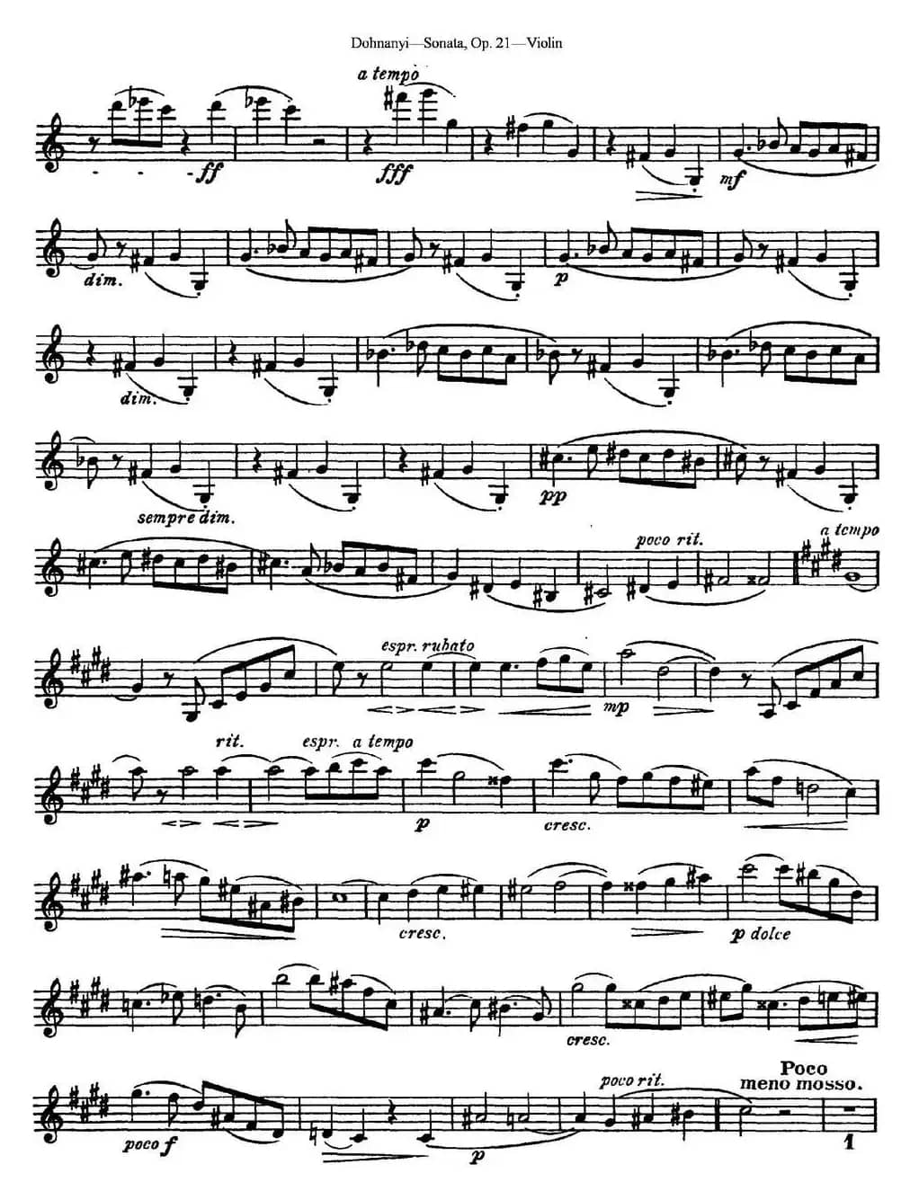 Dohnanyi Sonata Op.21