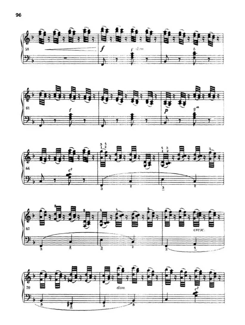 《车尔尼手风琴练习曲集》第Ⅲ册（P75—97）