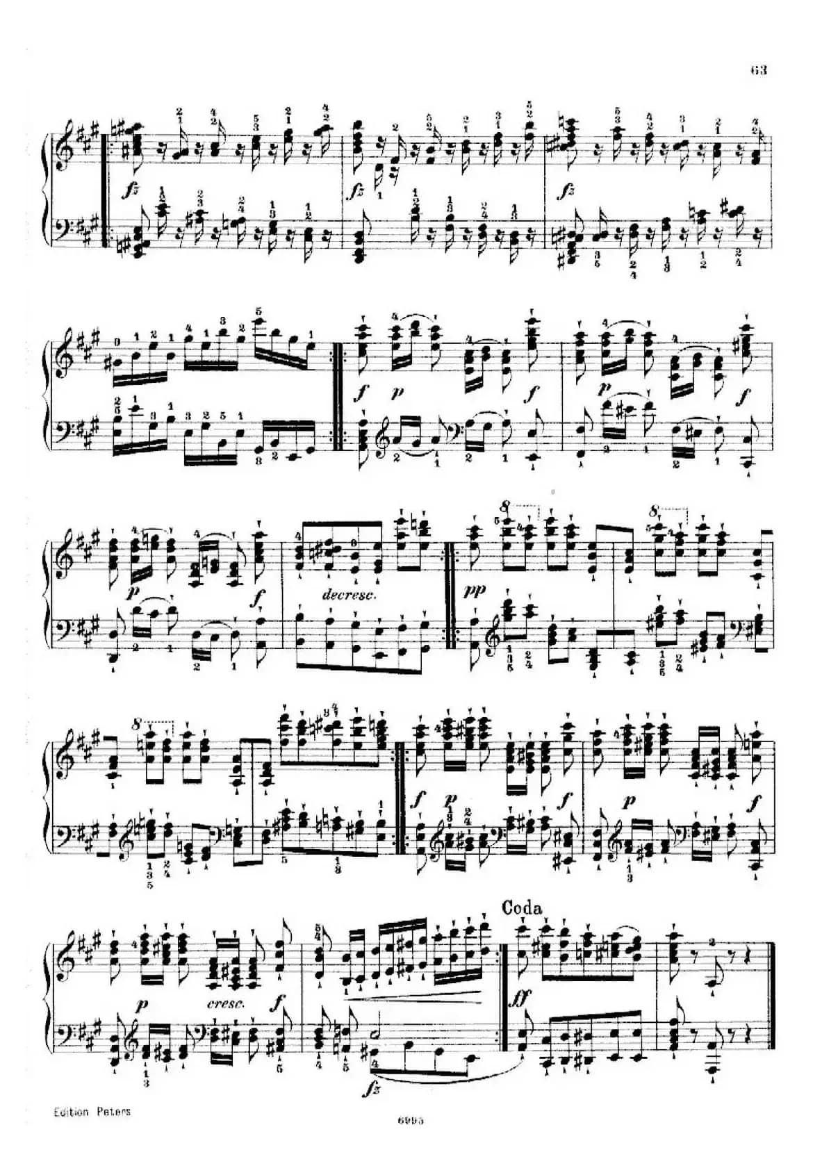 School of the Virtuoso Op.365（60首钢琴高级练习曲·25）