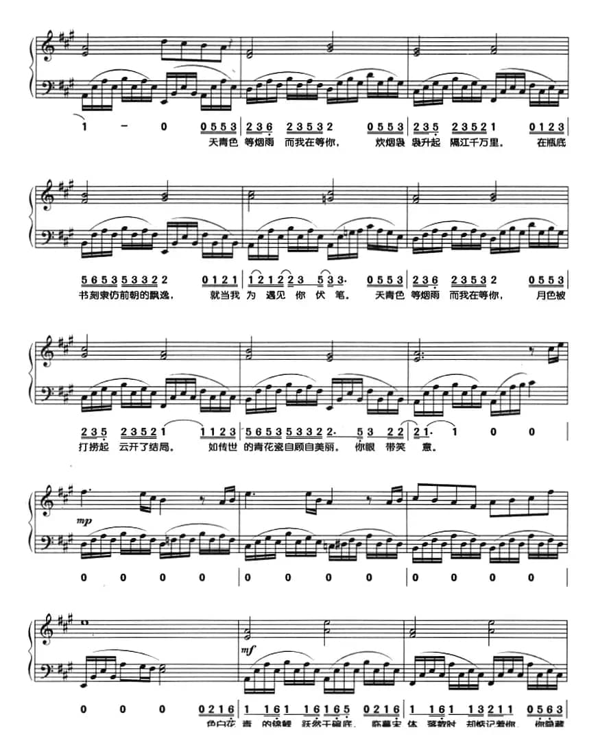 青花瓷（钢琴弹唱）