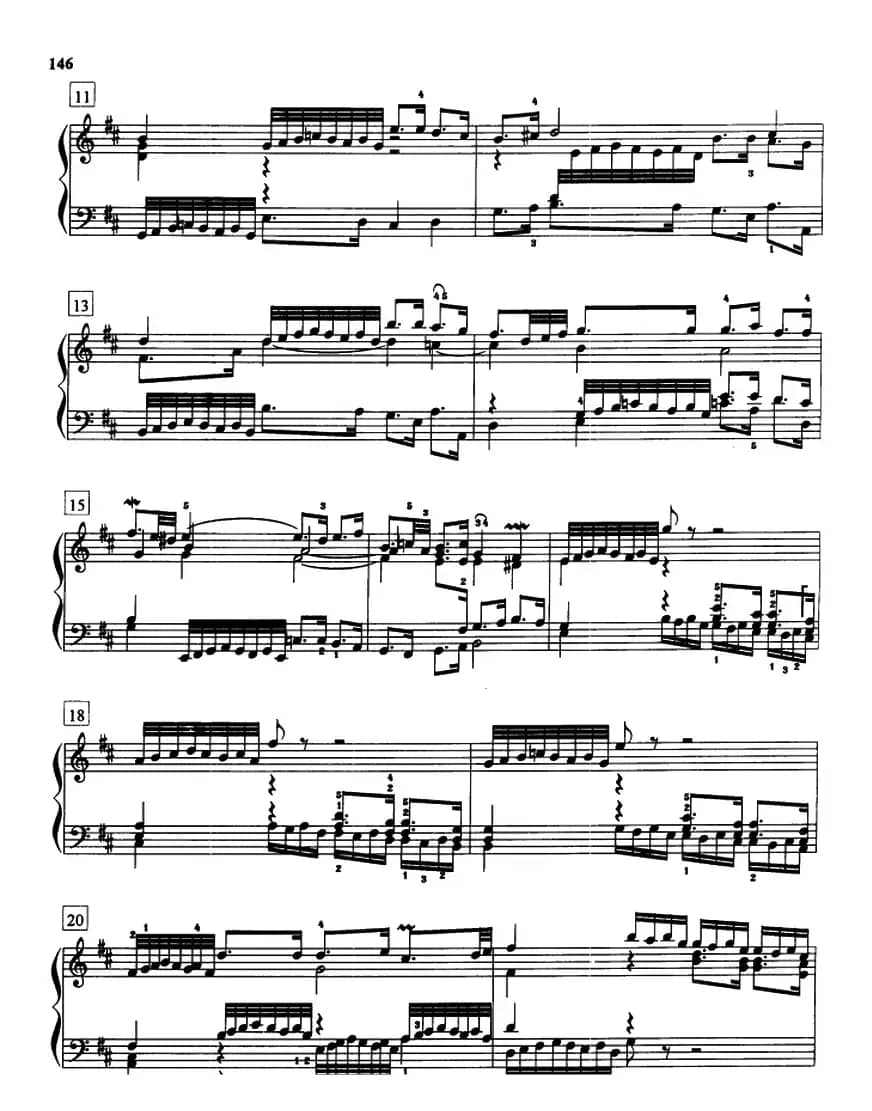 前奏曲与赋格（《平均律》1.No.5）