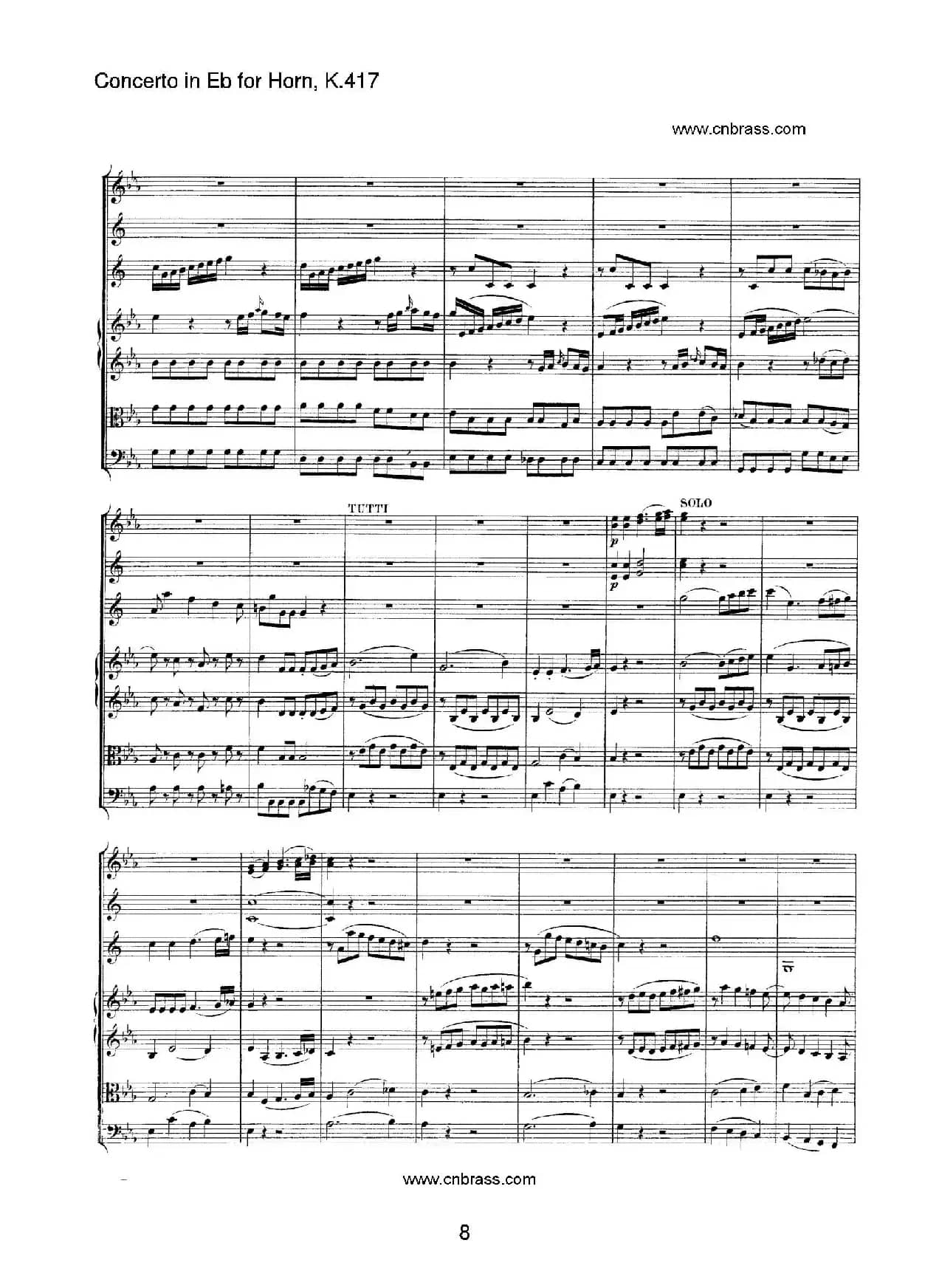 圆号协奏曲（作品K417）