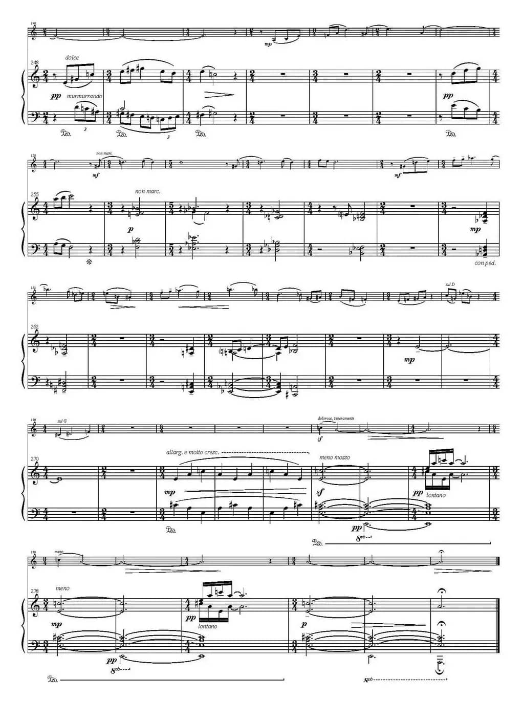 Sonata Poema aenigmaticum（小提琴+钢琴伴奏、4th movement）