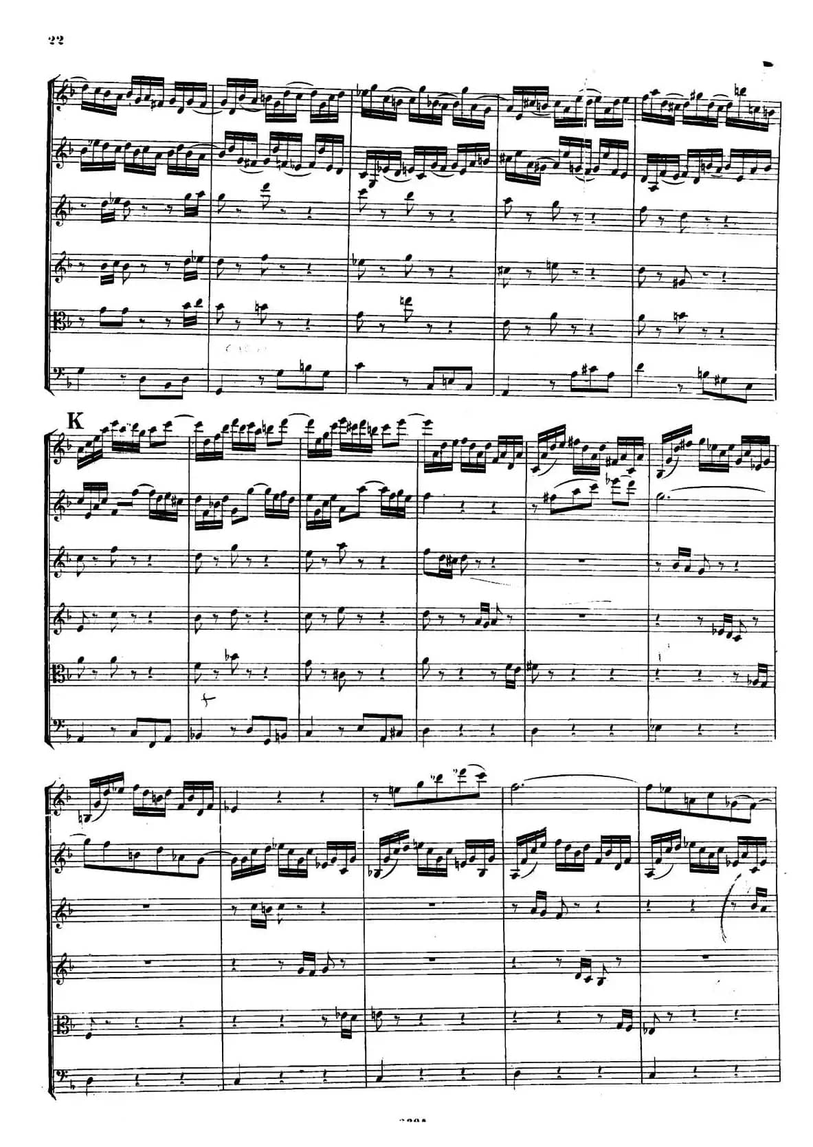 CONCERTO A DUE VIOLINI.（巴赫D小调二重协奏曲总谱）