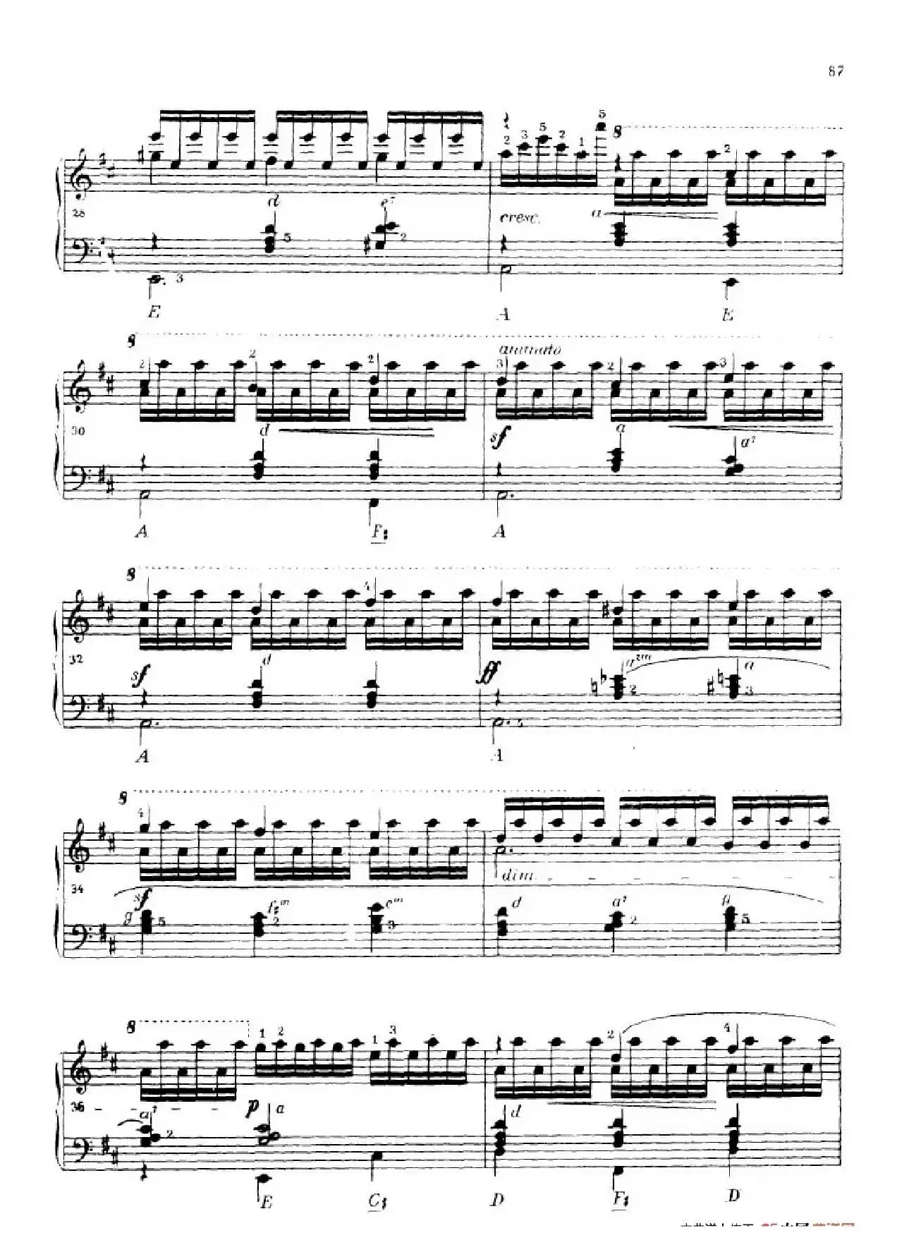 《车尔尼手风琴练习曲集》第Ⅳ册（第16——17首）