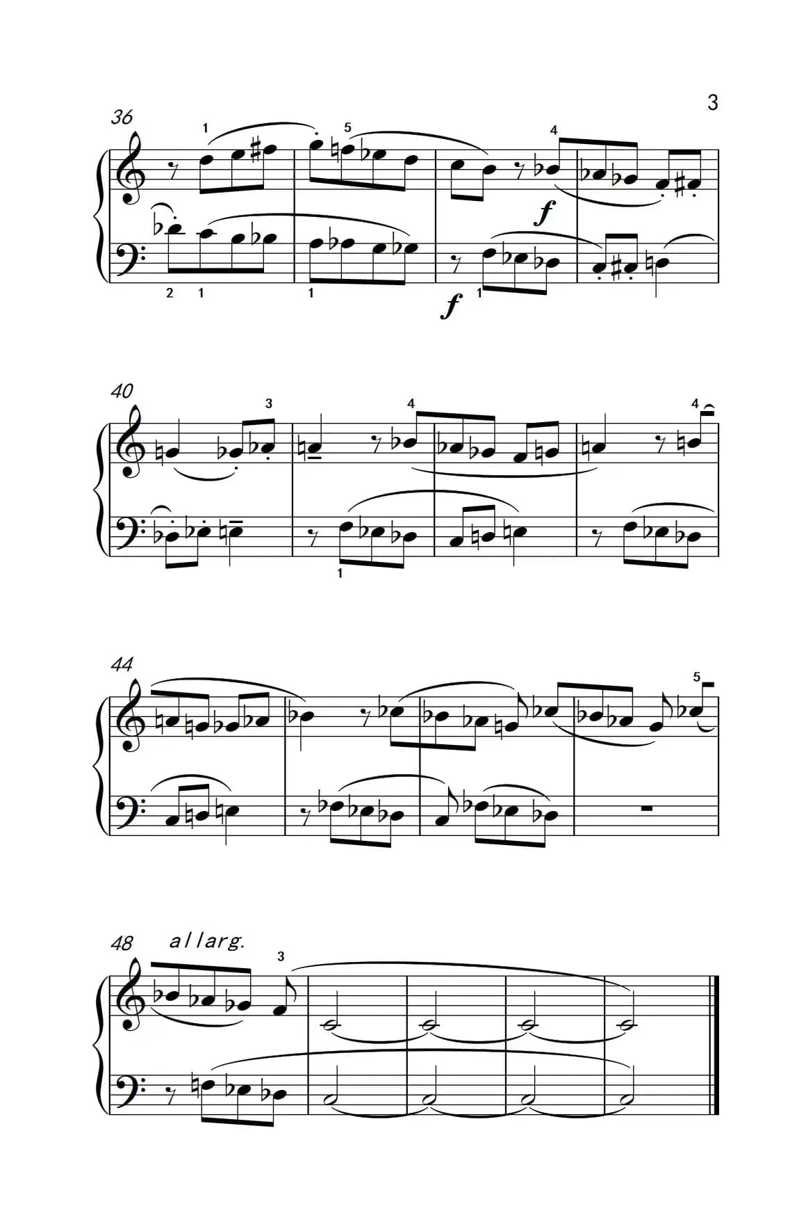 断奏和连奏（二）（巴托克 小宇宙 钢琴教程 5）