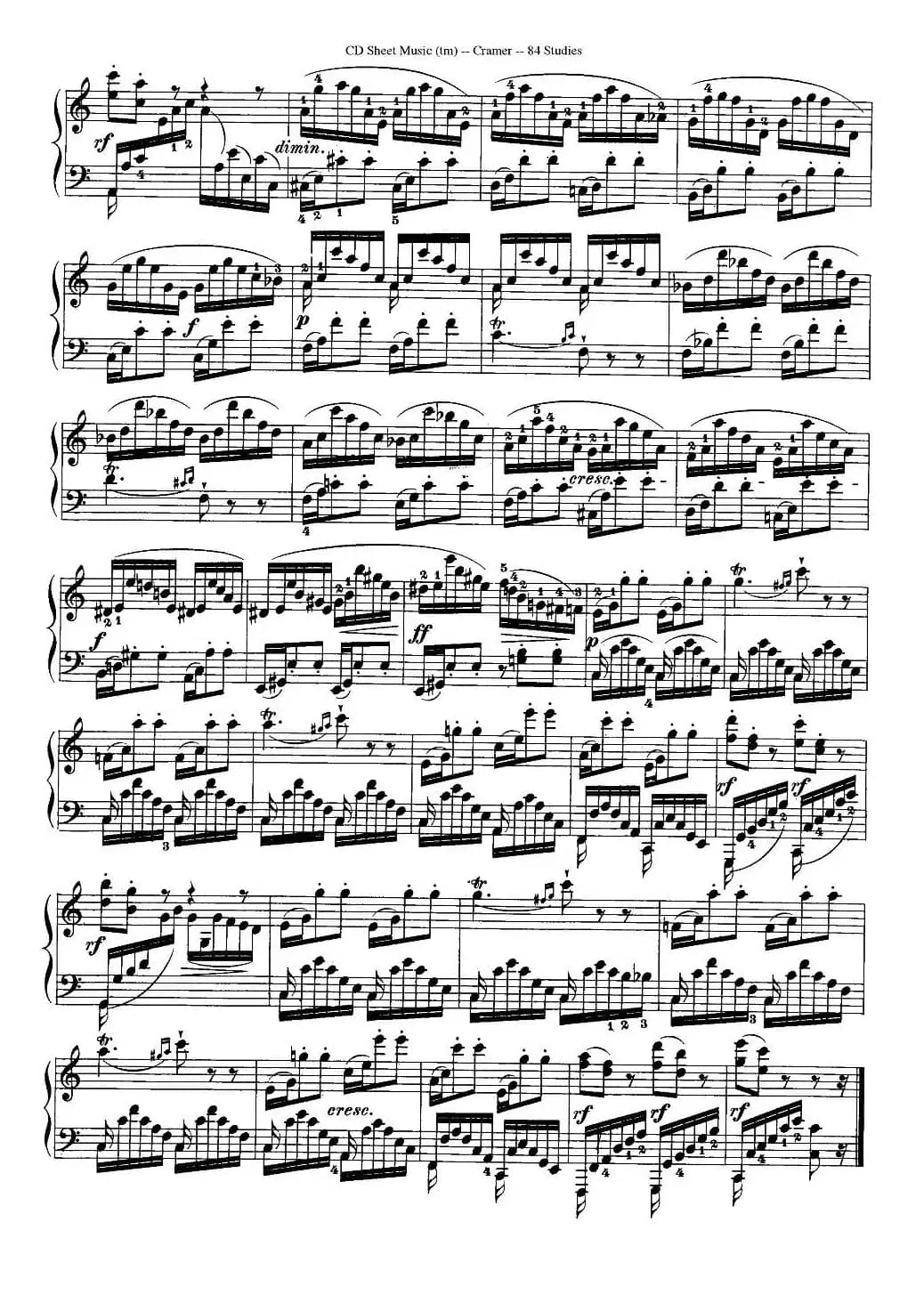 Cramer - 84 exercices（76—80）（克拉莫84首钢琴练习曲）