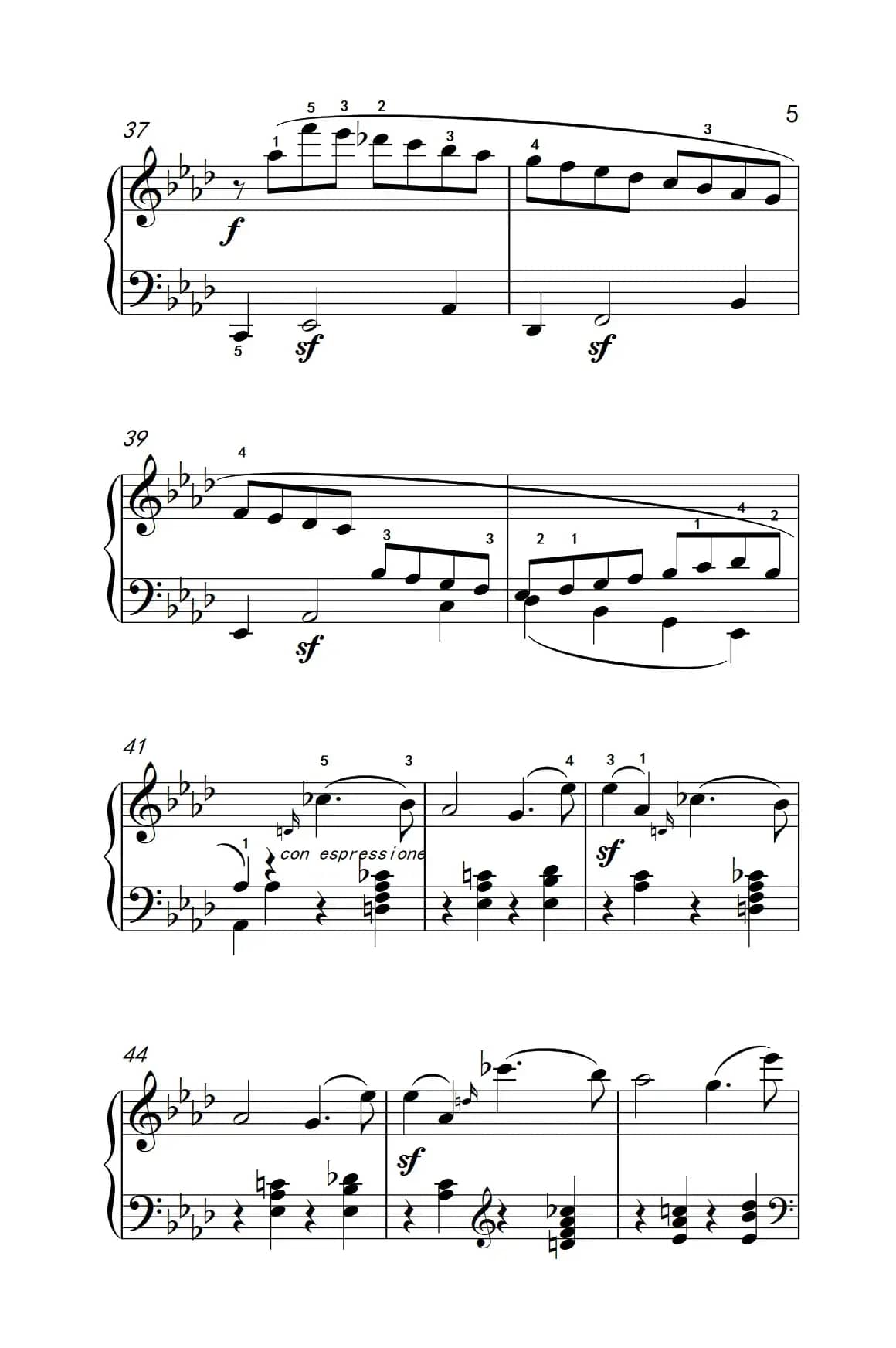 奏鸣曲 Opus 2 Nr.1 第一乐章（贝多芬奏鸣曲集 1）