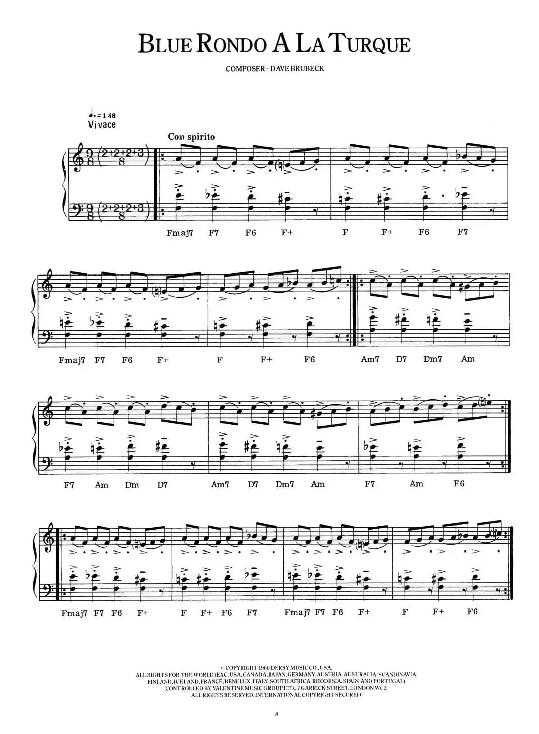 Blue Rondo A La Turque（蓝色回旋曲）