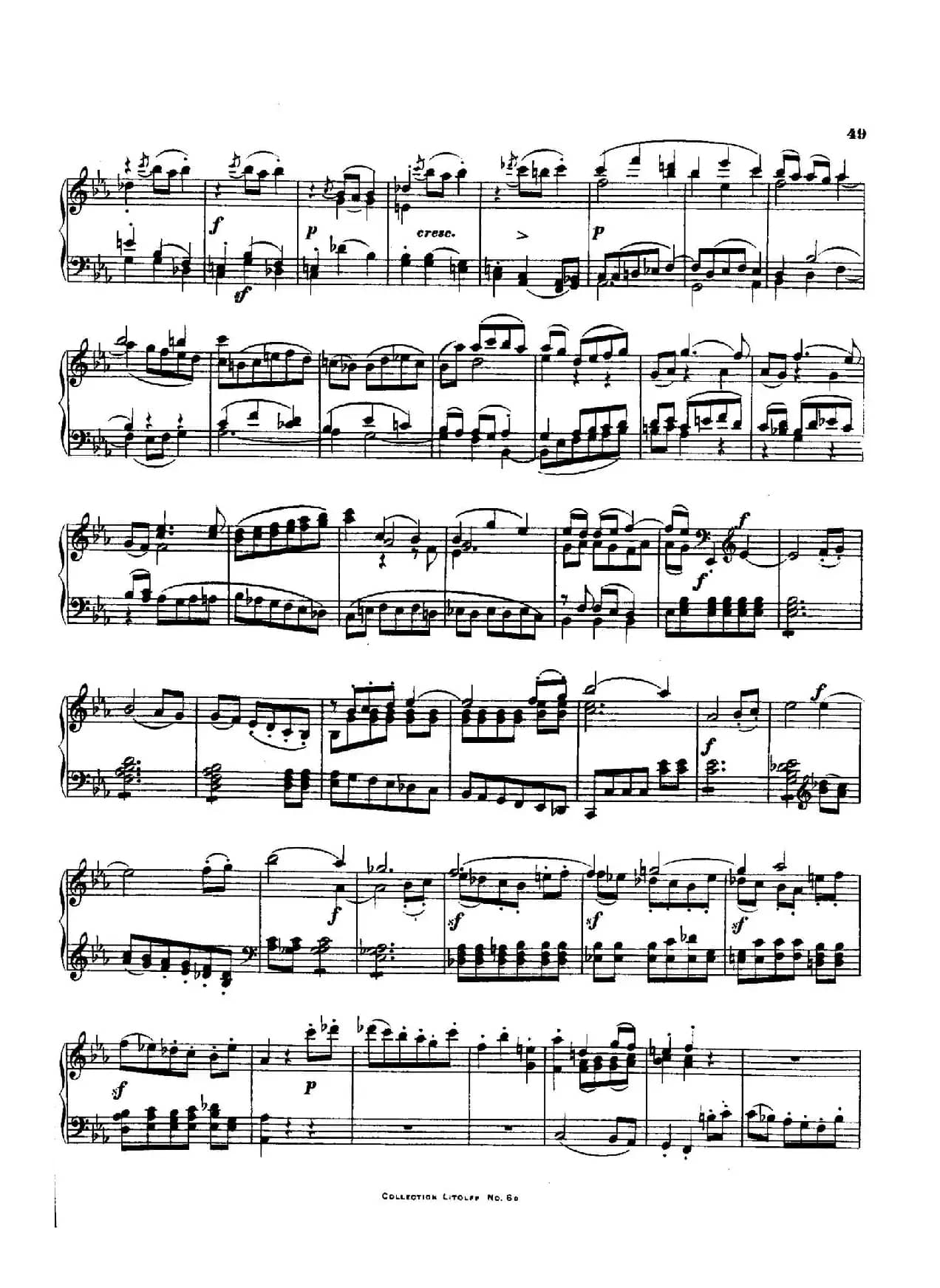 降E大调第十二弦乐四重奏（钢琴独奏版）