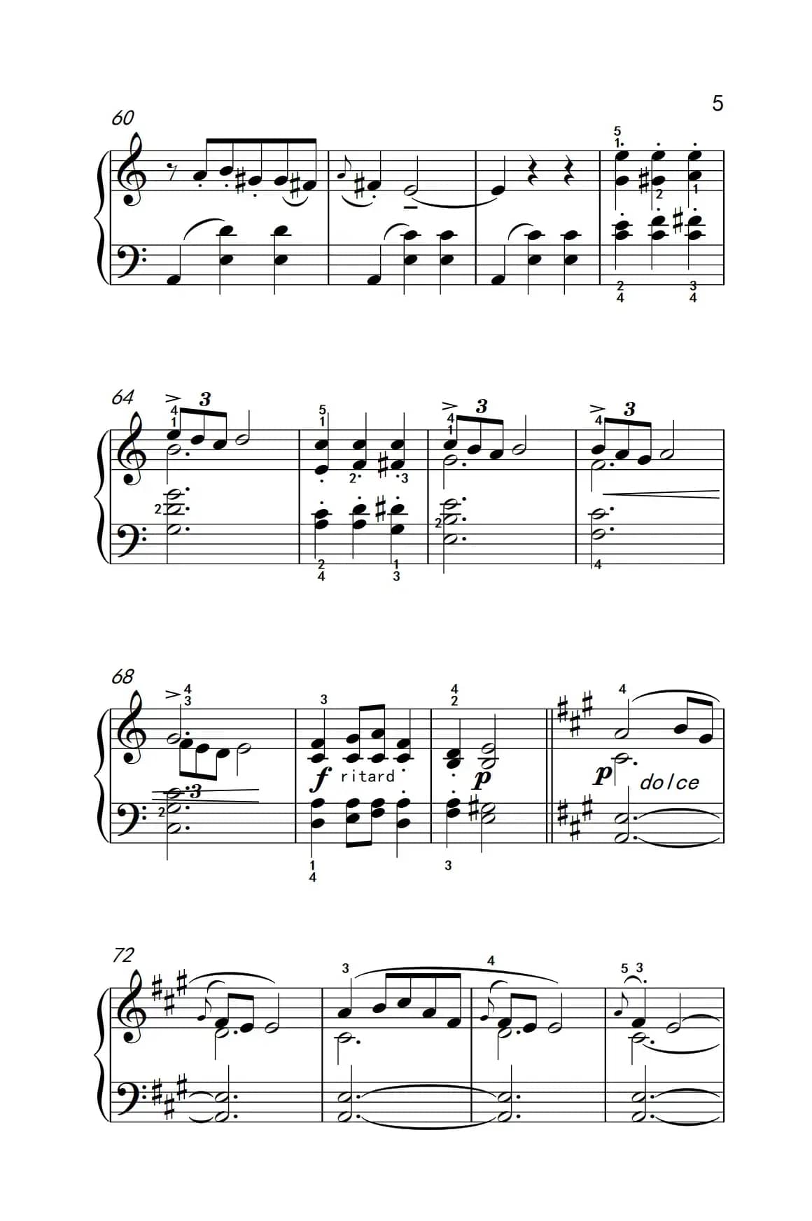 第四级 2.圆舞曲（中央音乐学院 钢琴（业余）考级教程 4-6级）