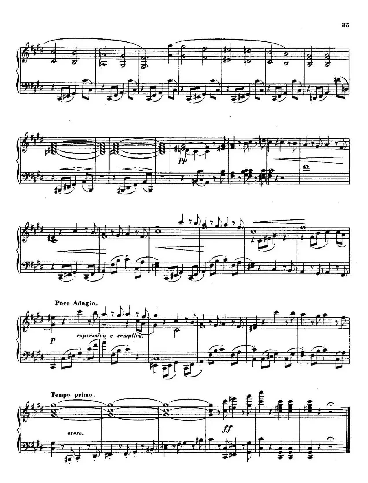 Quartet No.14(升c小调第十四弦乐四重奏钢琴版)