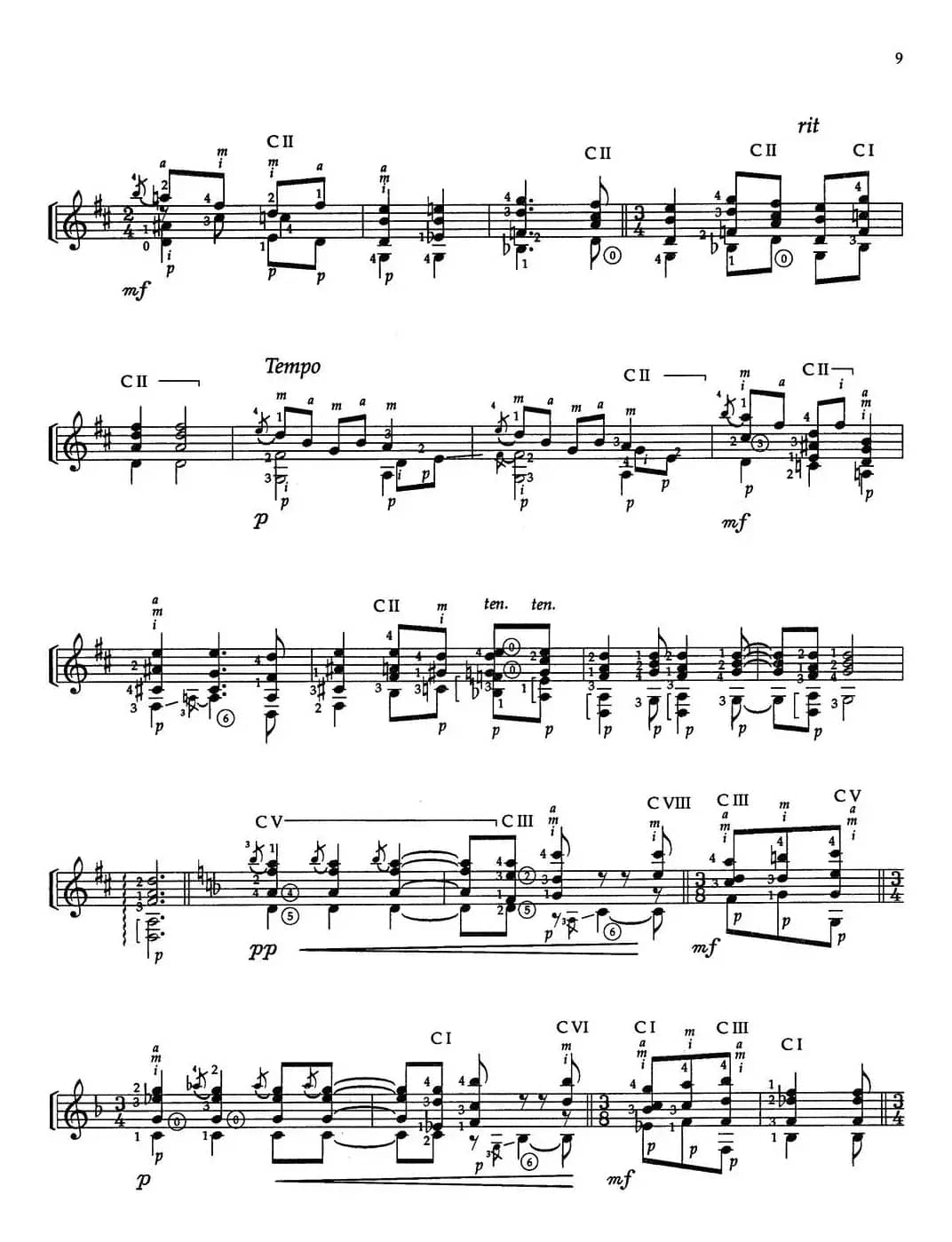 Joaquin Rodrigo Music for Guitar（罗德里戈吉他音乐P7-11）（古典吉他）