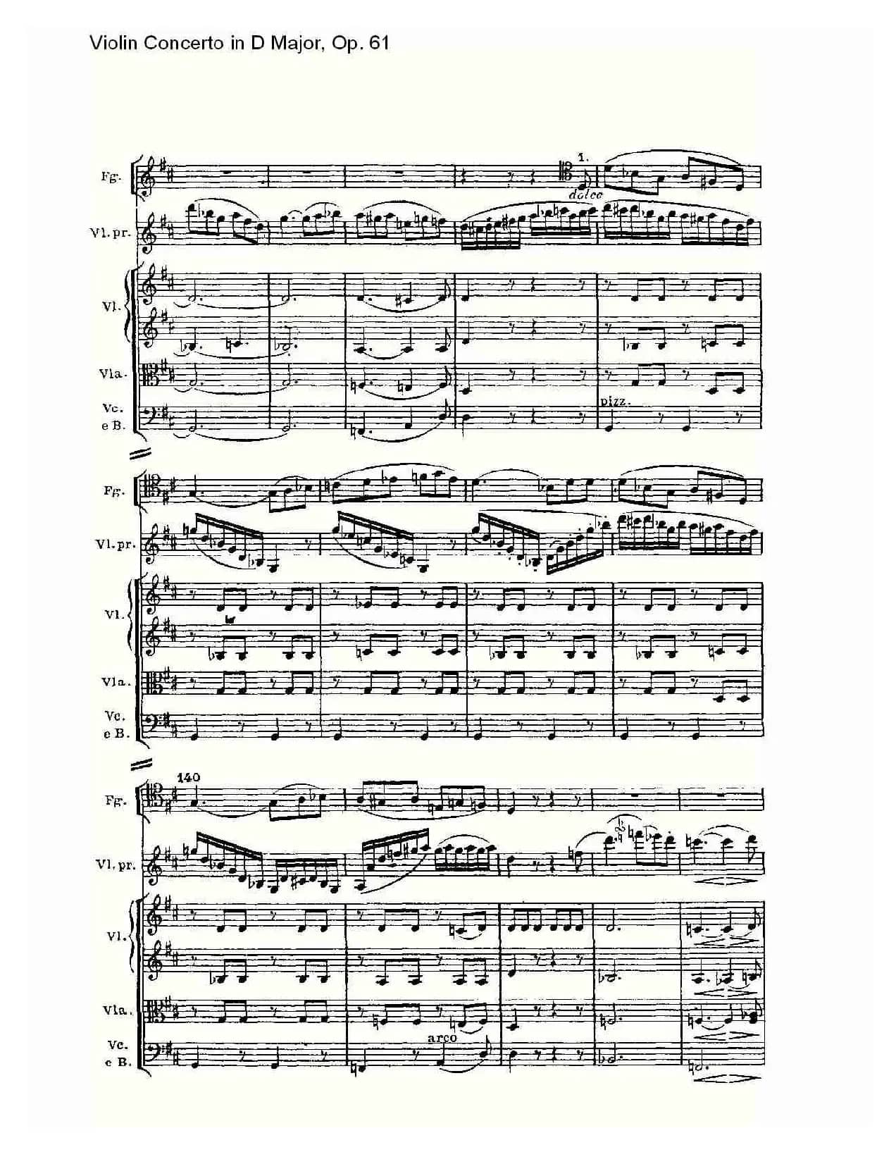 D大调小提琴协奏曲 Op.61第三乐章