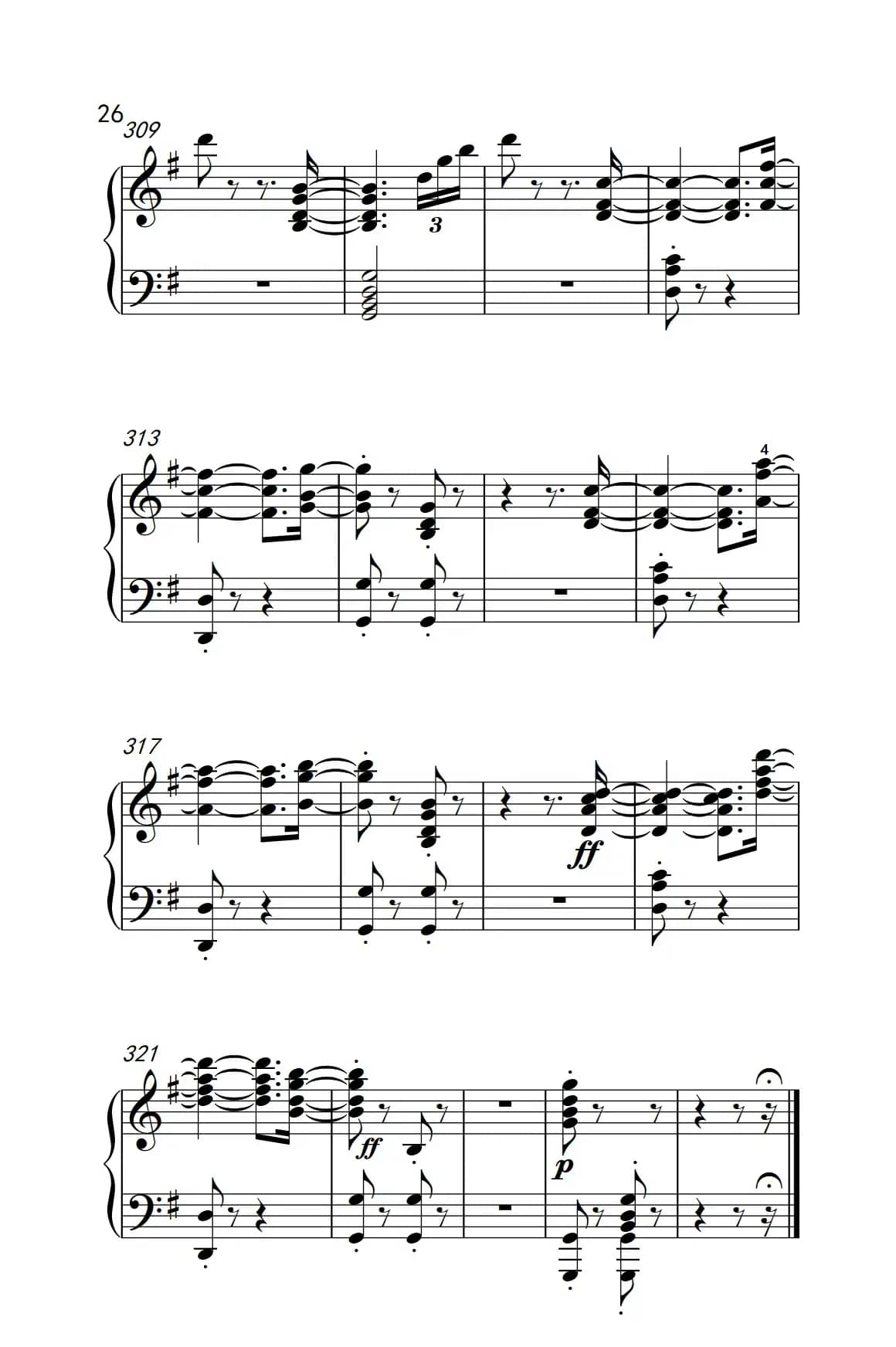 第九级2.G大调奏鸣曲 第一乐章 Op.31 No.1（中央音乐学院 钢琴（业余）考级教程 7-9级）