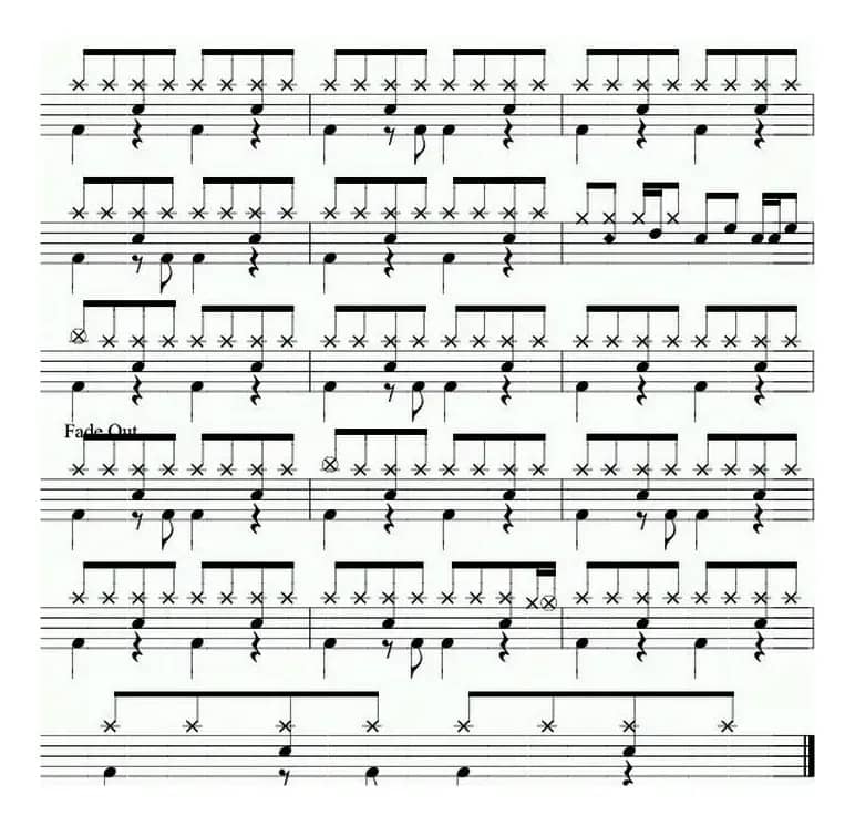 爵士鼓谱：Beyond - 情人