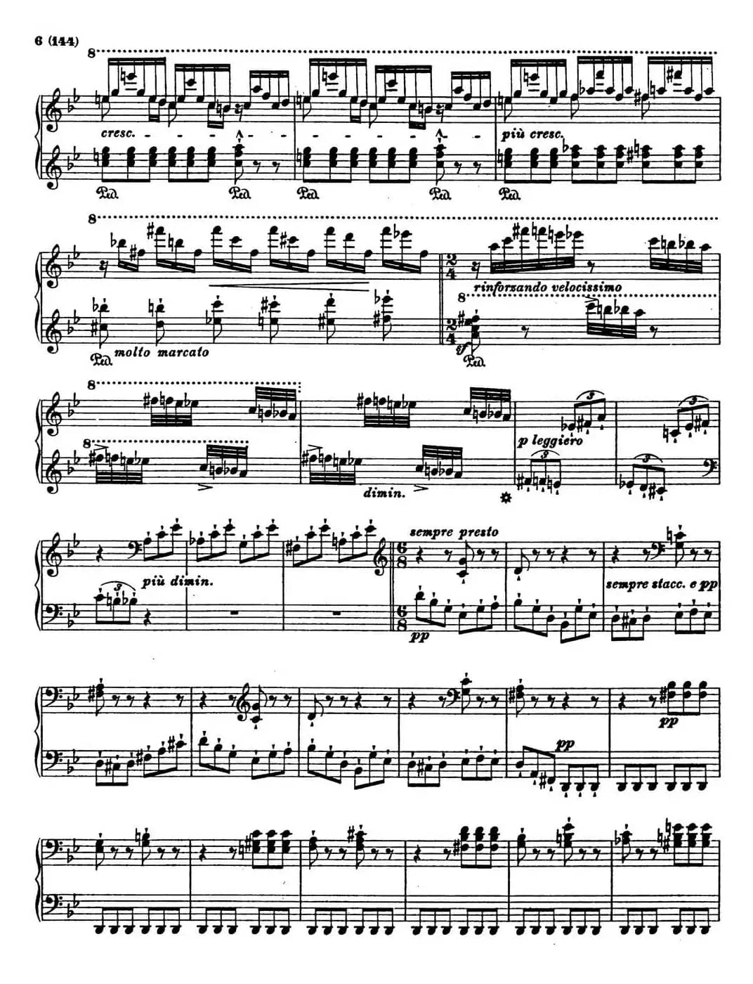 李斯特音乐会练习曲 S145（1 S145 森林的呼啸 Waldesrauschen）