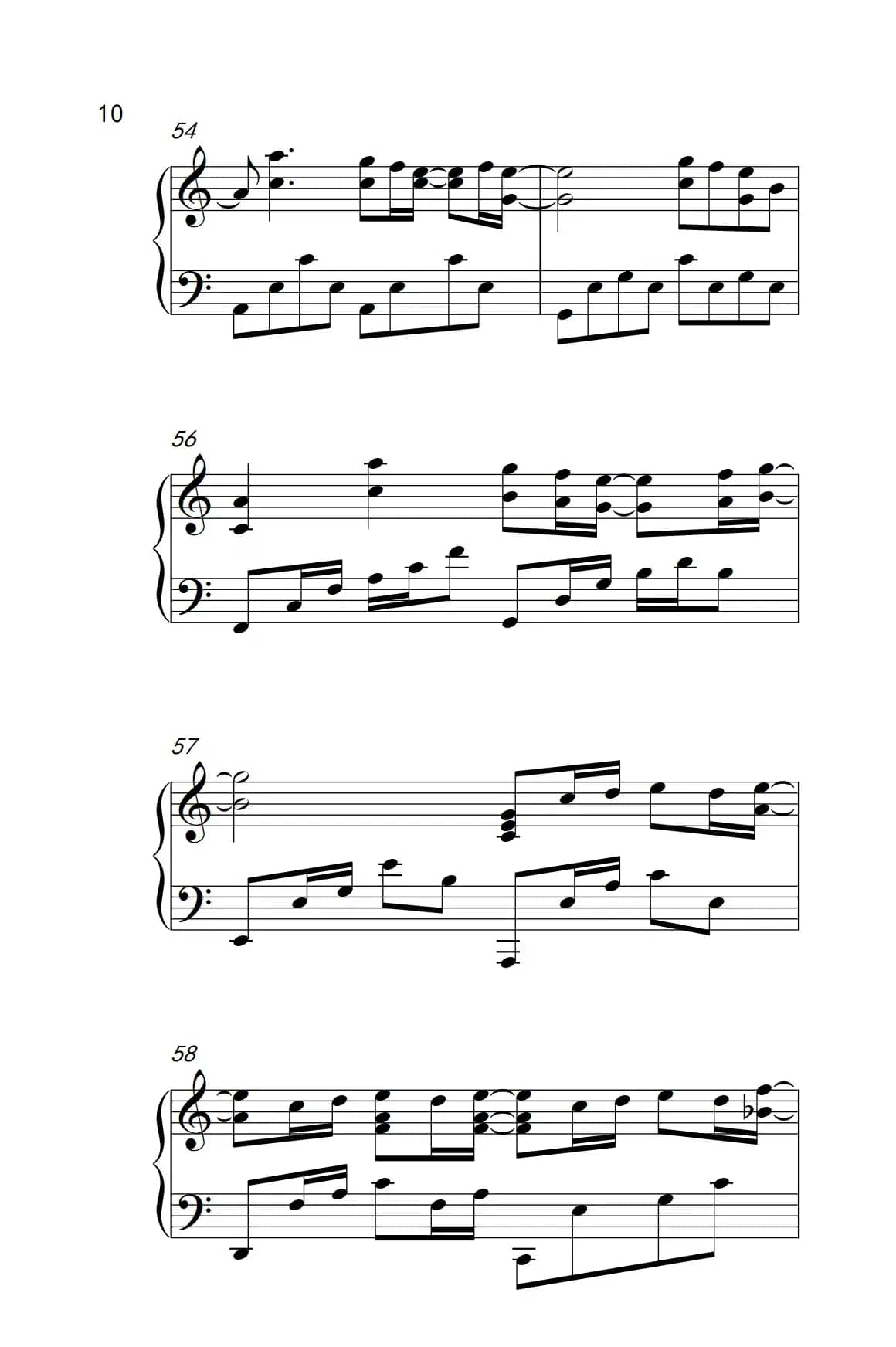 可惜没如果（《弹吧音教》制谱版）