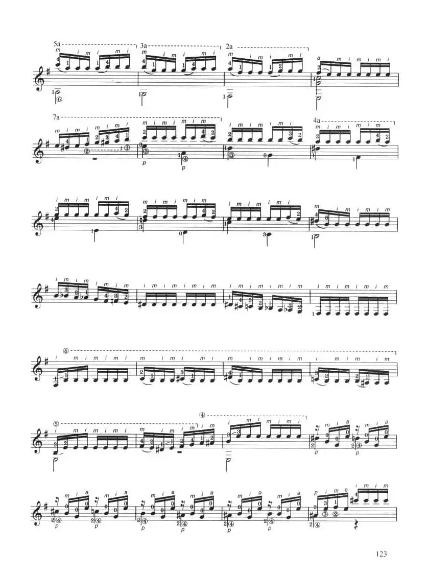 古典吉他考级七级外国乐曲C组（2、蜂鸟）