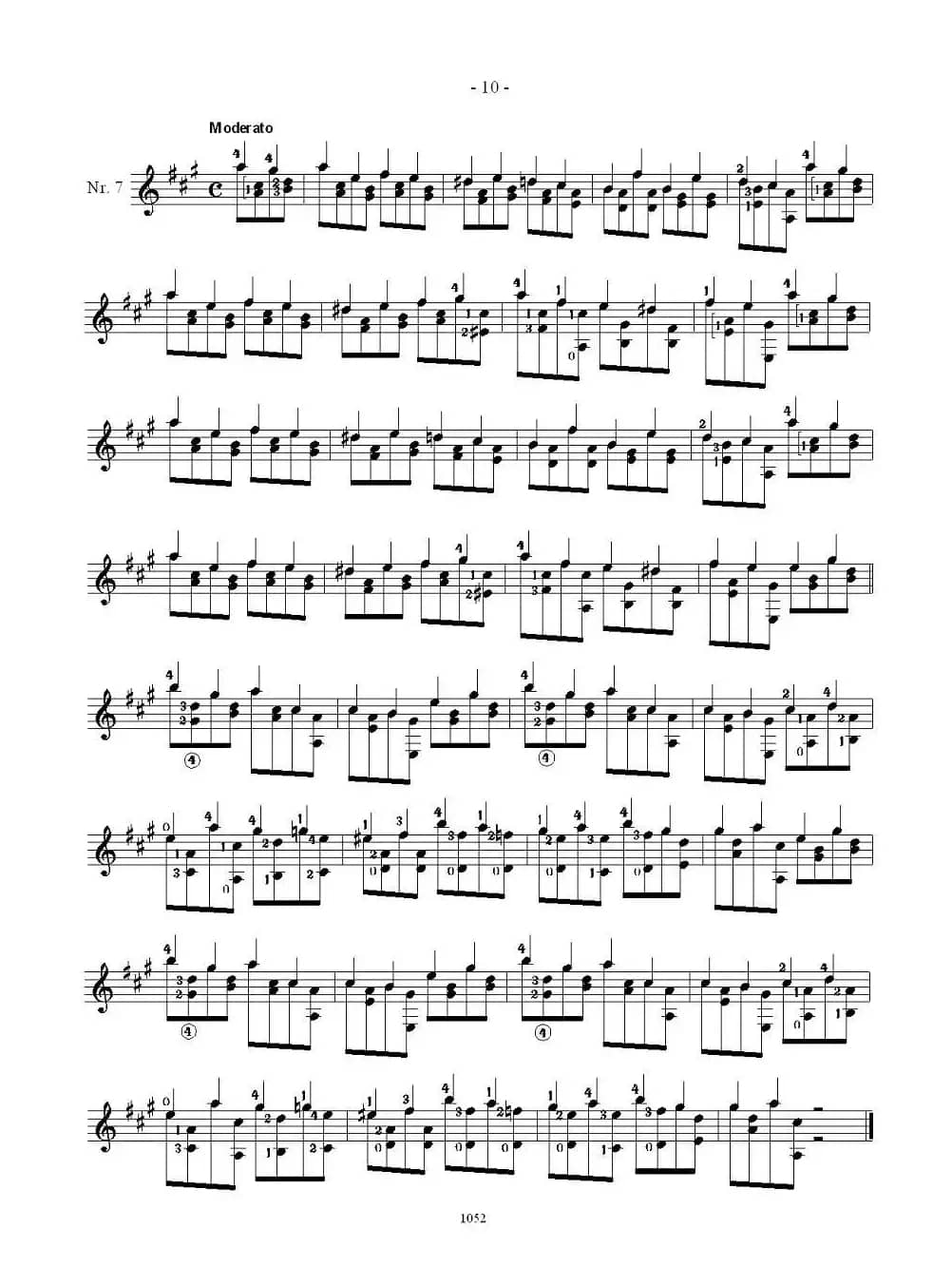 索尔·克斯特26首练习曲之6——10