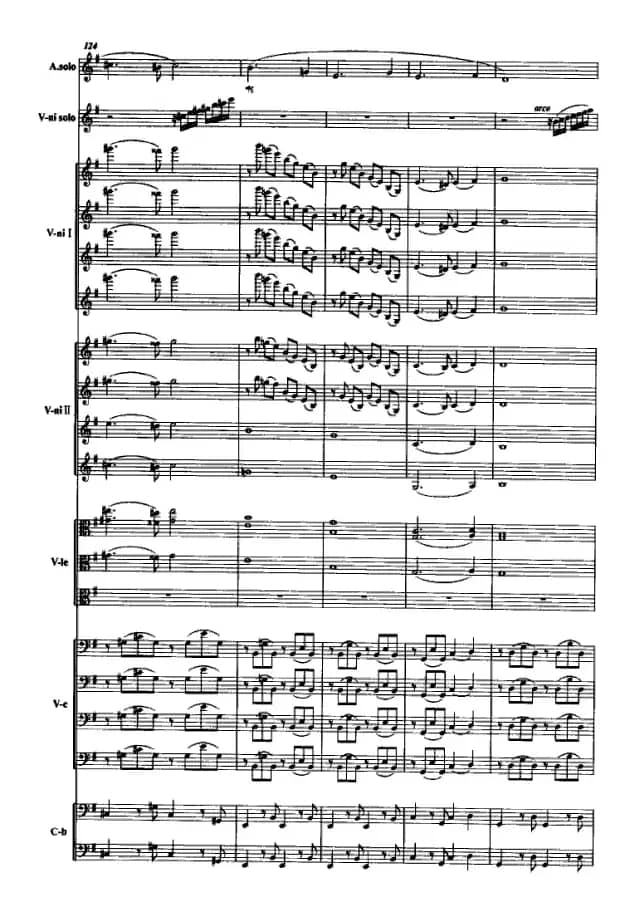 半个月亮爬上来（弦乐队+独奏小提琴+女中音）