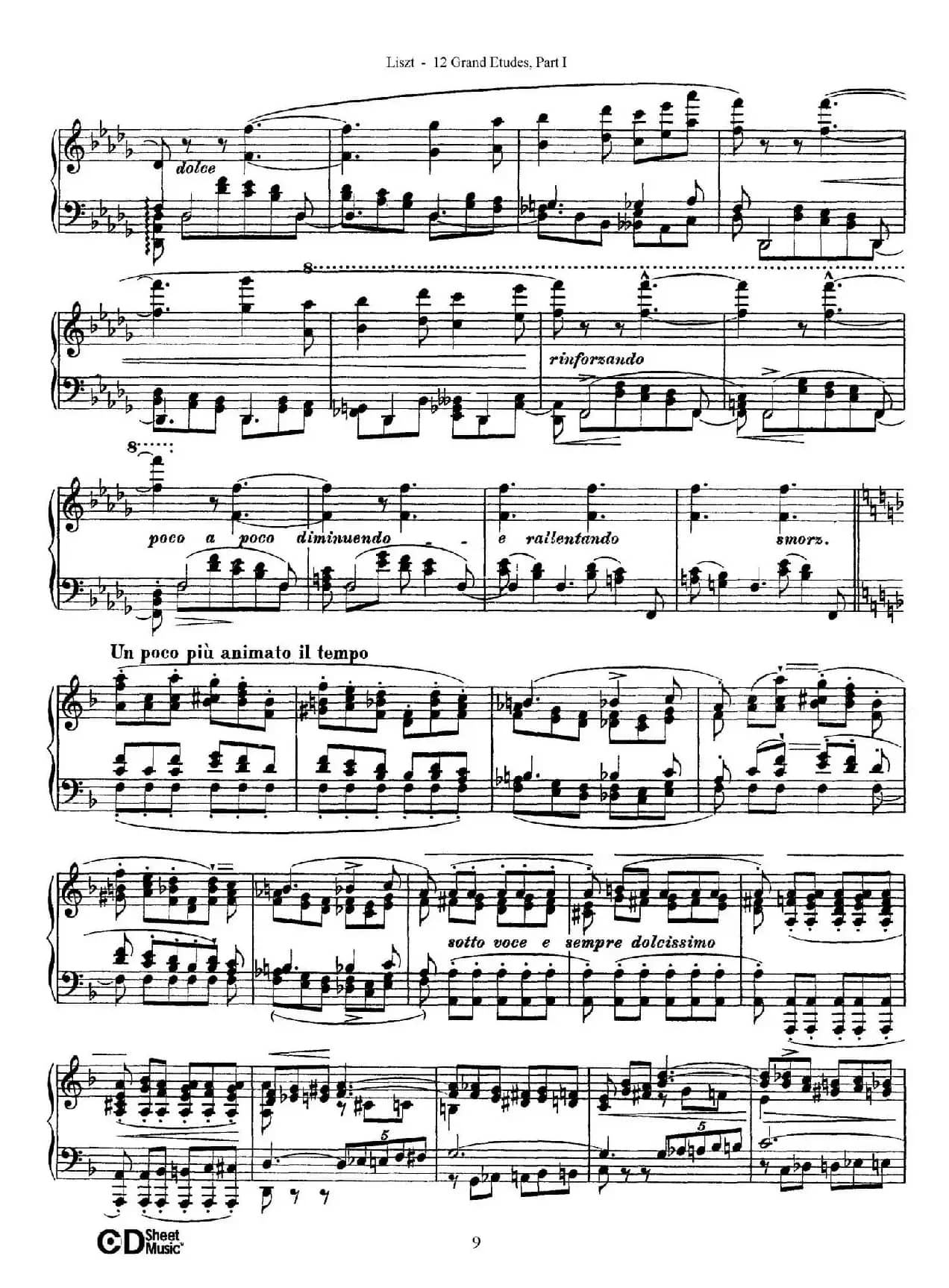 12 Grand Etudes S.137（12首华丽的练习曲·3）