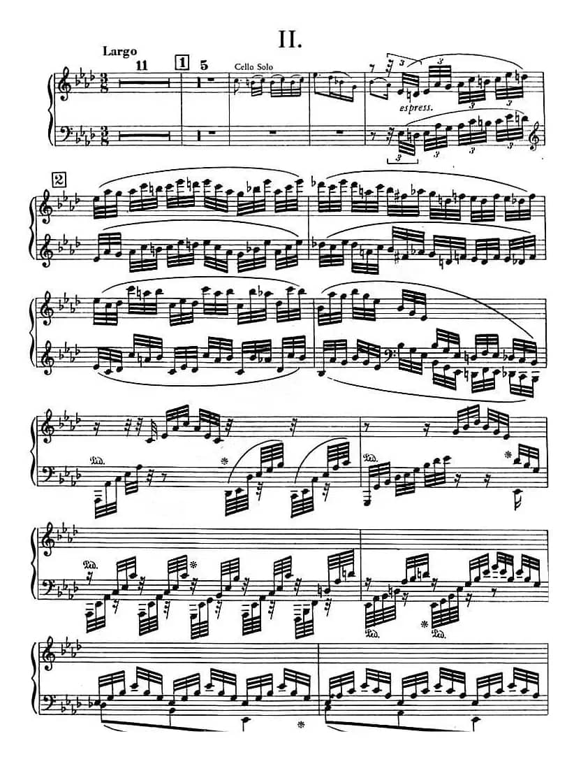 C大调小提琴协奏曲 Op.56（钢琴独奏）