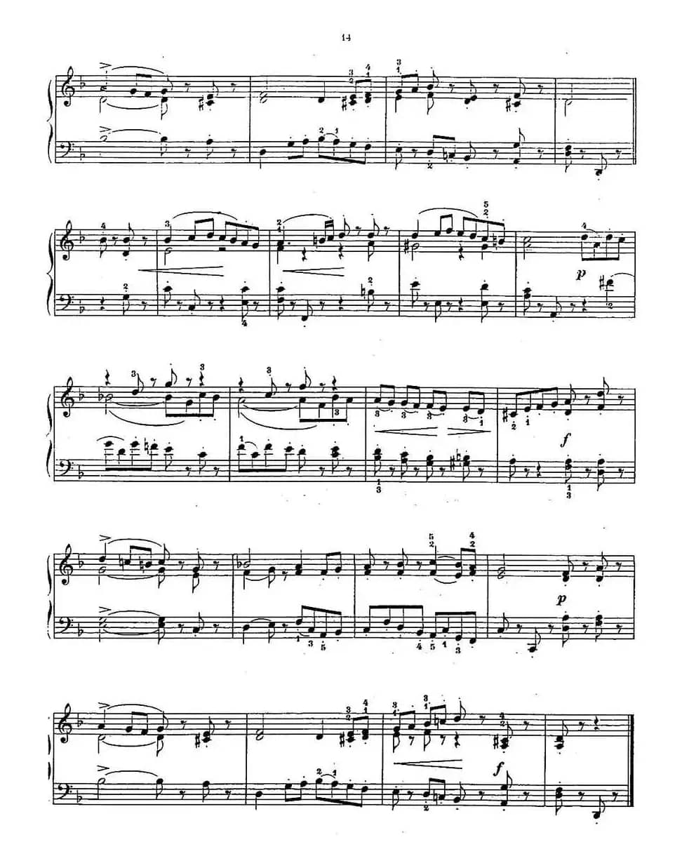 Album f the Young Op·62（6· 加沃特舞曲 Gavotte，d小调）