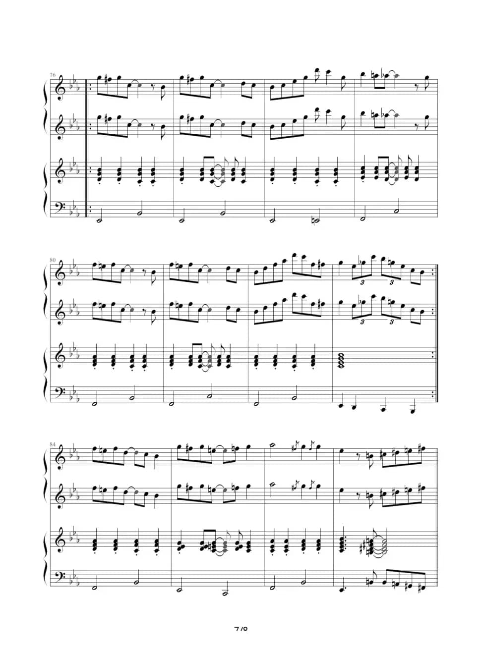 小兔来了（四手联弹）