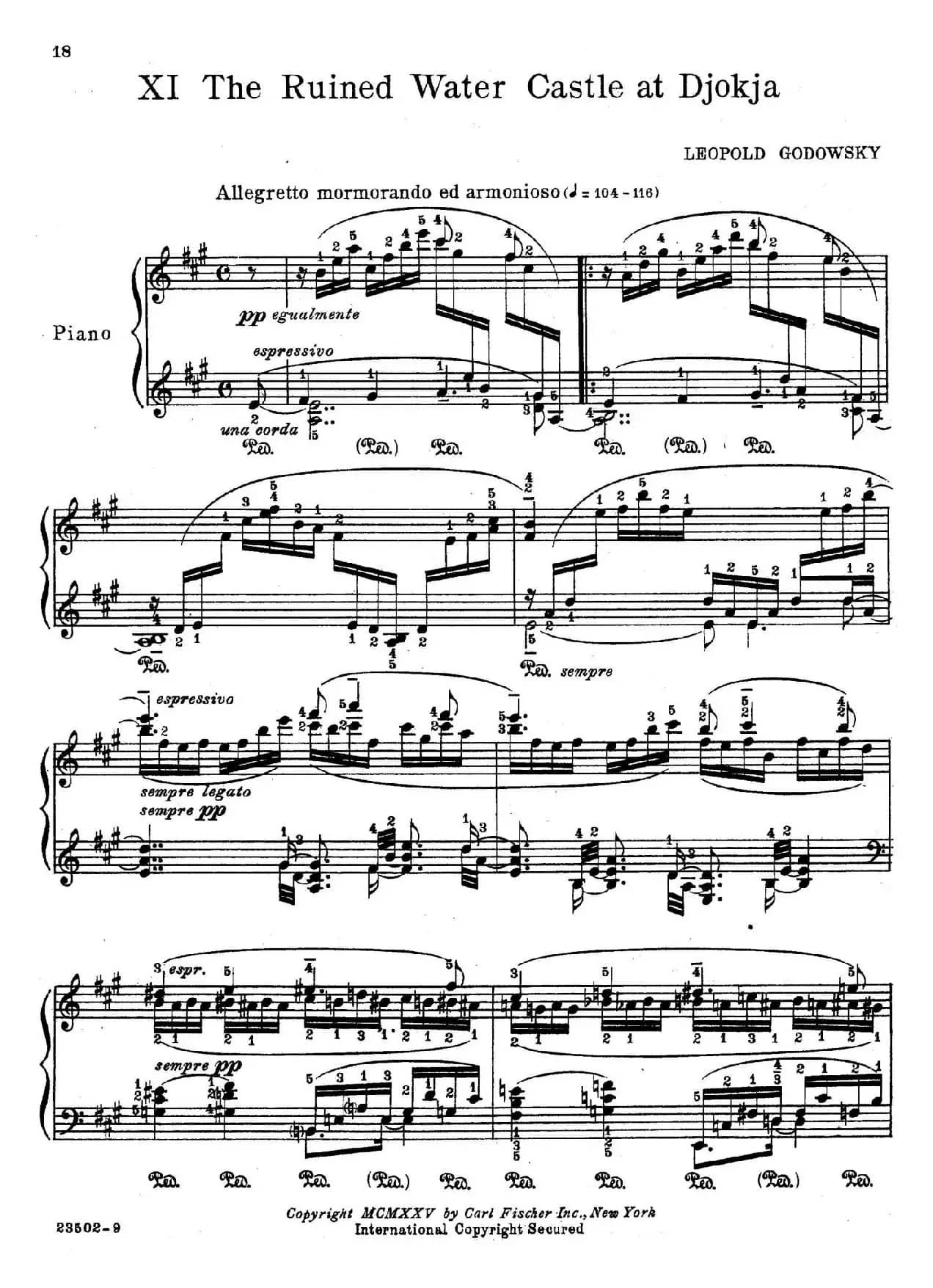 Java Suiten（爪哇组曲·Ⅺ）