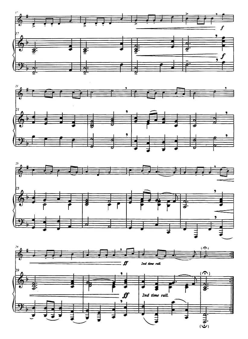 进行曲（小号+钢琴伴奏）