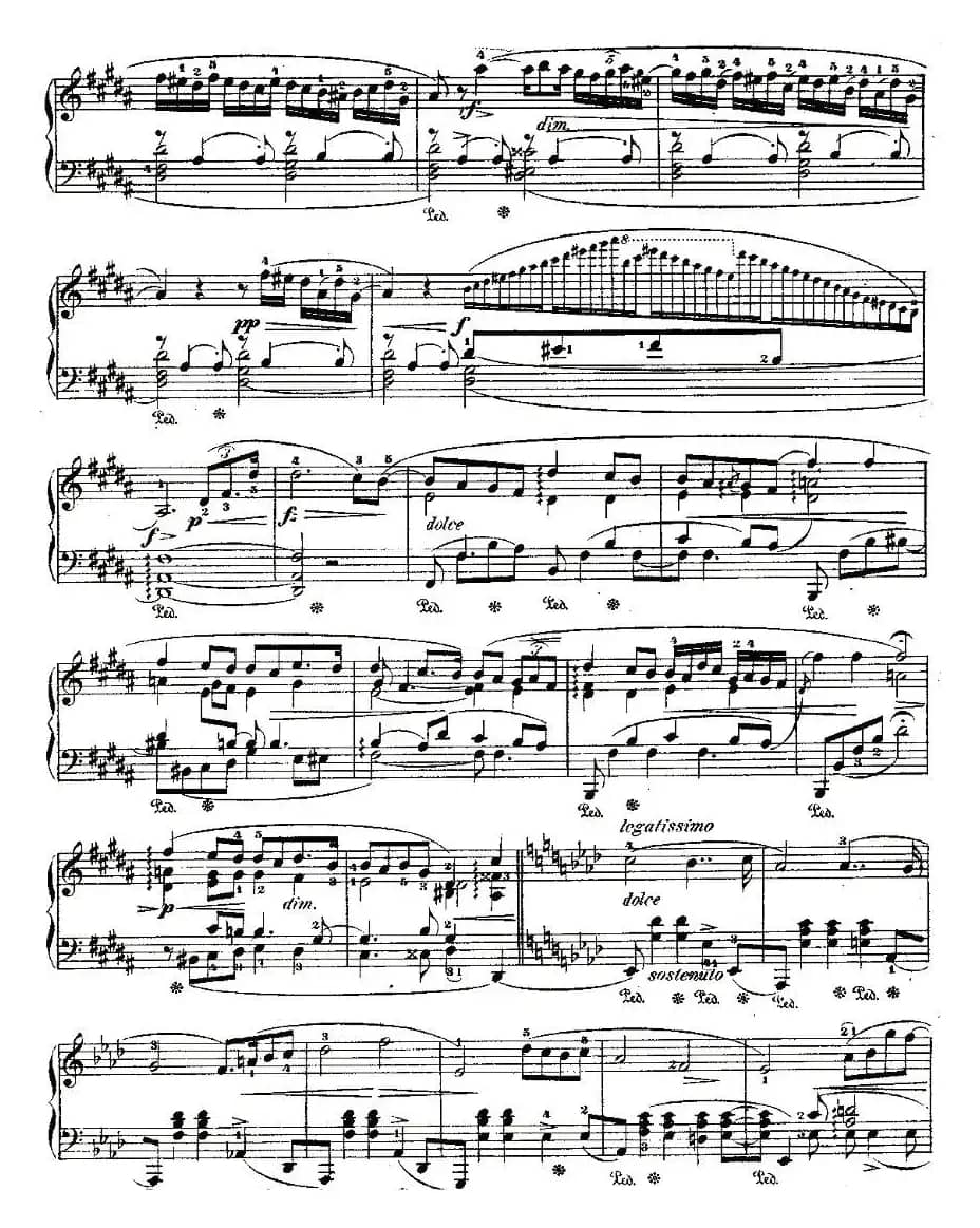 B大调夜曲Op.62－1（Deux  Nocturnes）