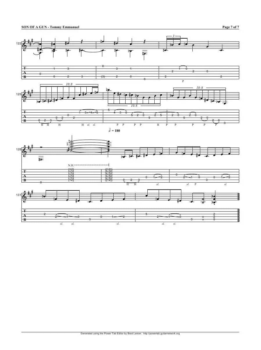 tommy emmanuel：son of a gun（指弹吉它）