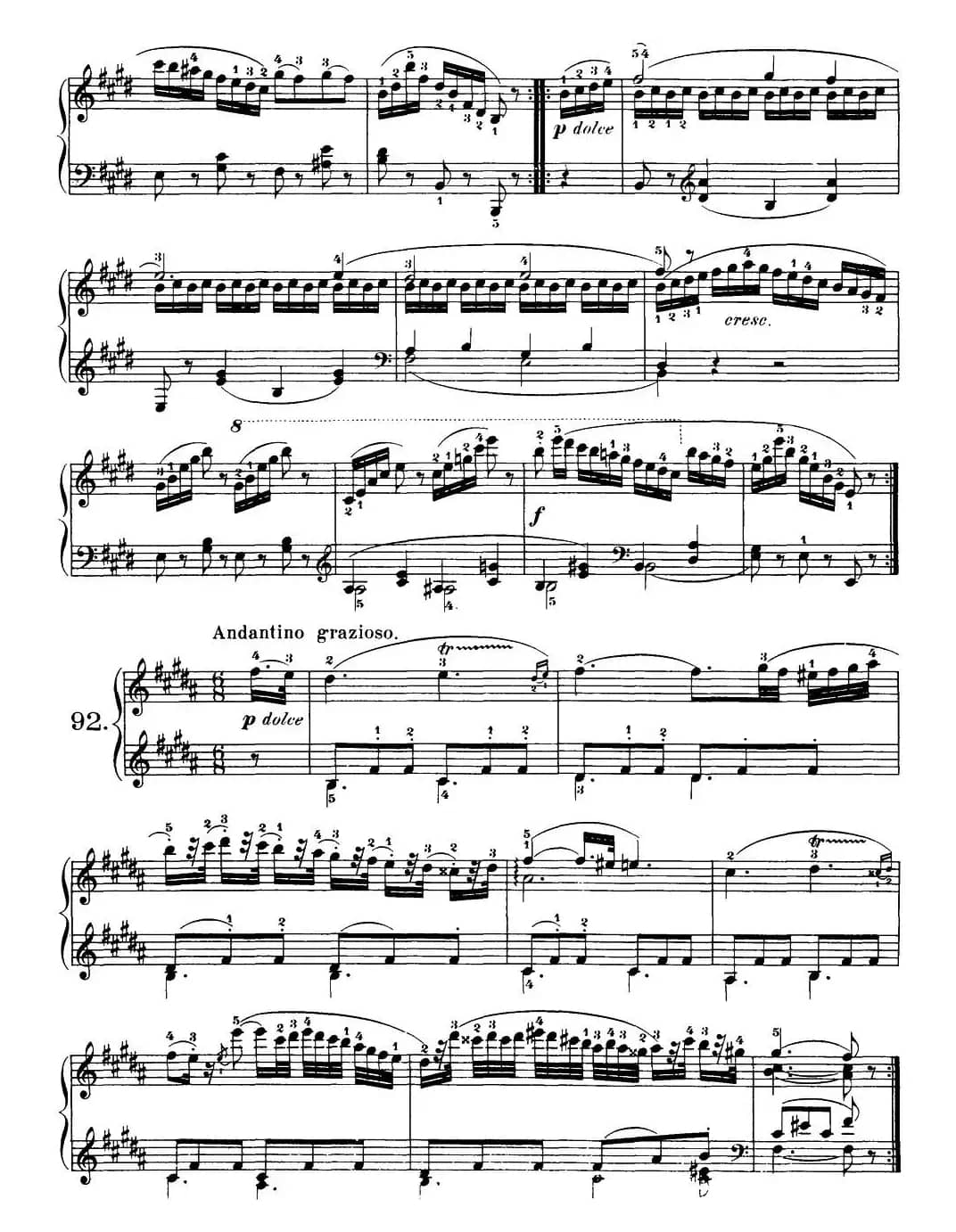 One Hundred and Ten Easy and Progressive Exercises Op.453（车尔尼110首简易练习曲 90——100）