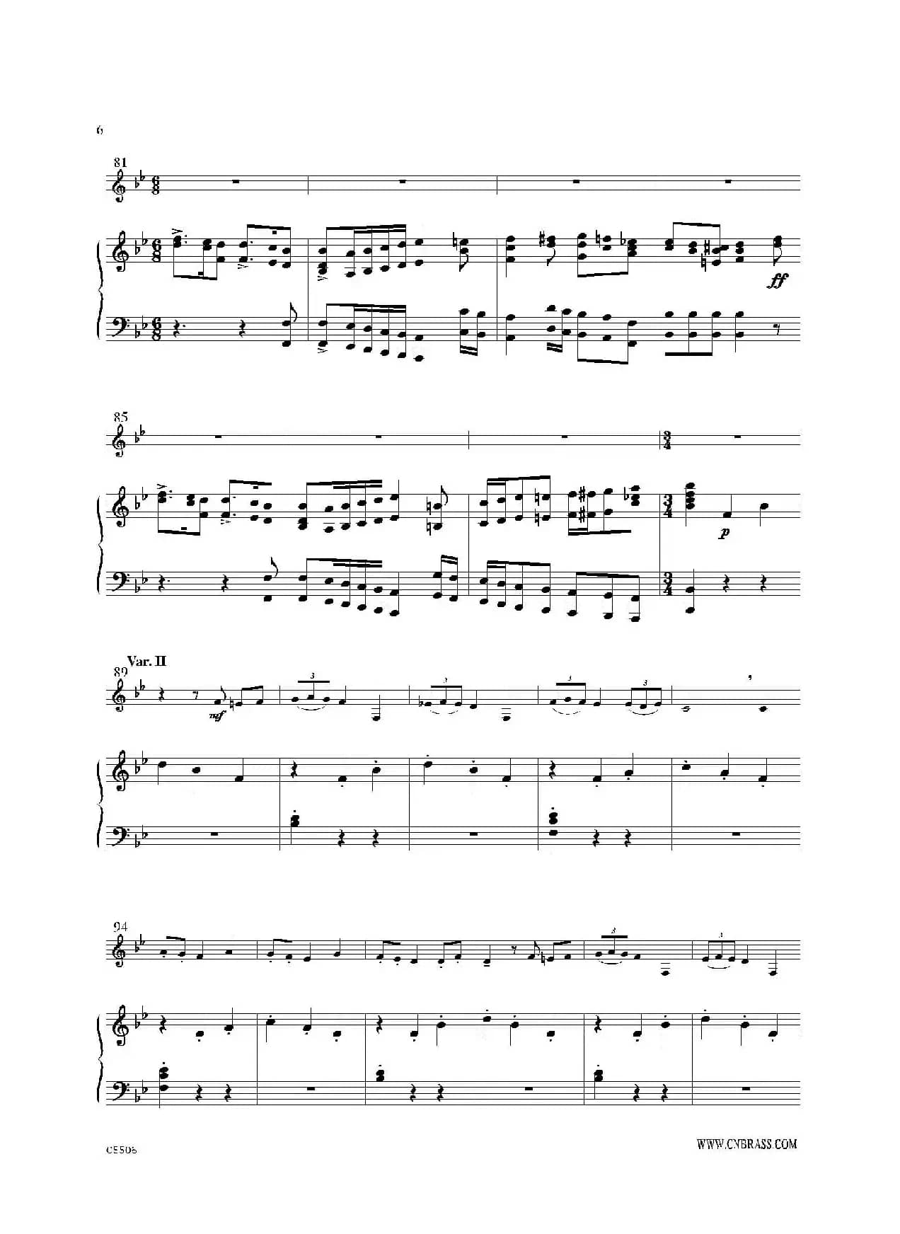 威尼斯狂欢节变奏（圆号+钢琴）